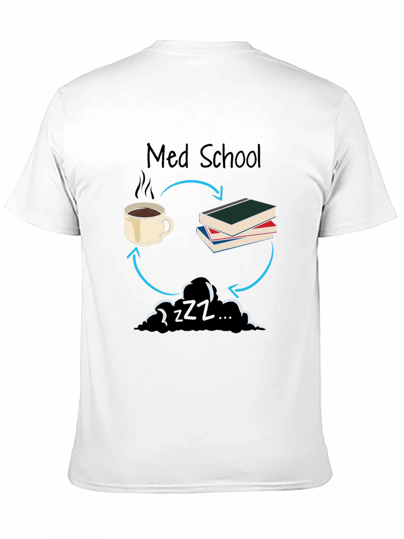 Black Med School Cycle T-Shirt view 11