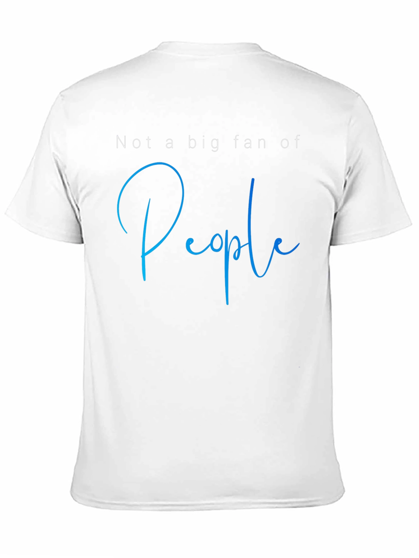 Black Not a Big Fan of People Graphic Tee view 11