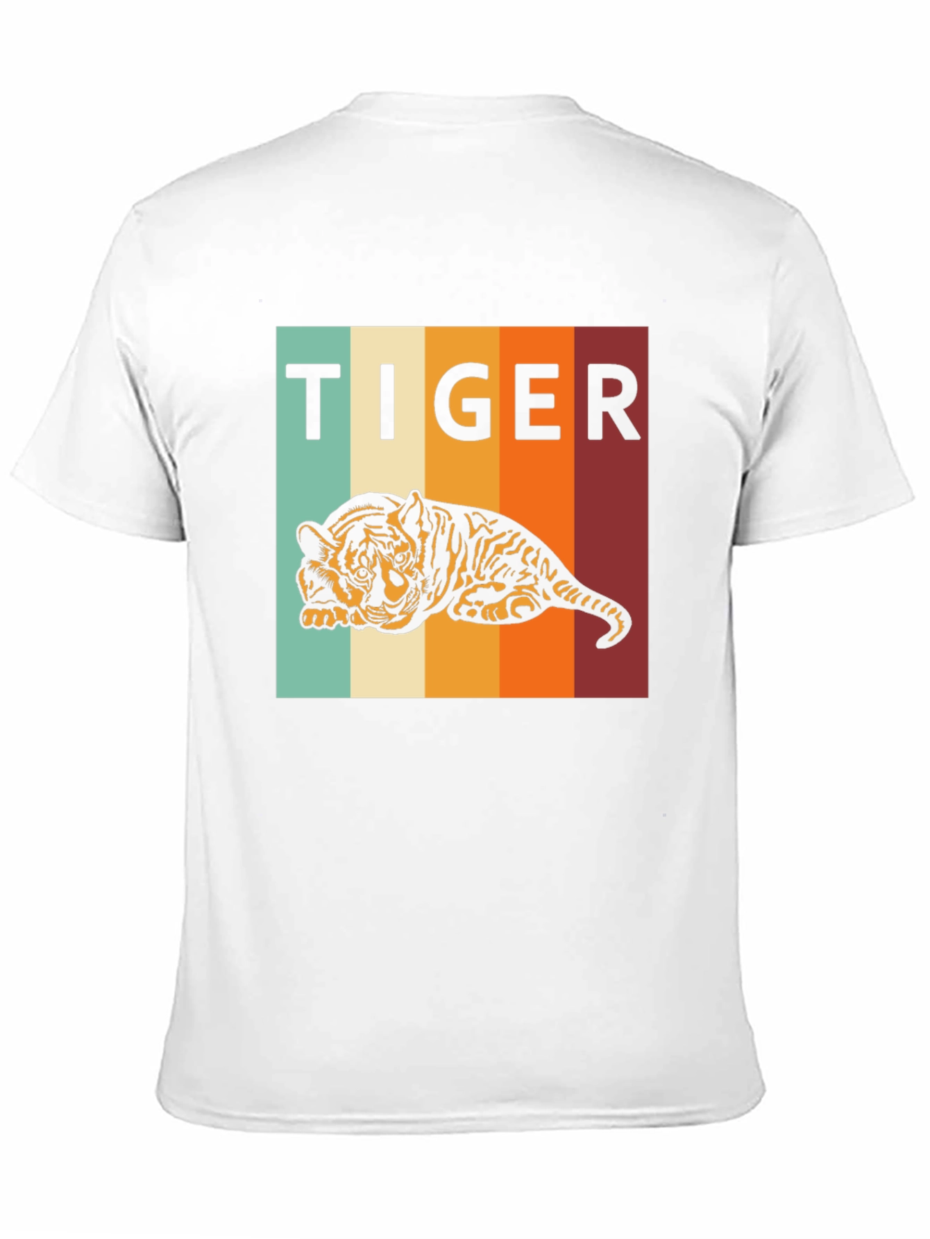 Black Retro Tiger Graphic Tee - Comfort Fit view 11