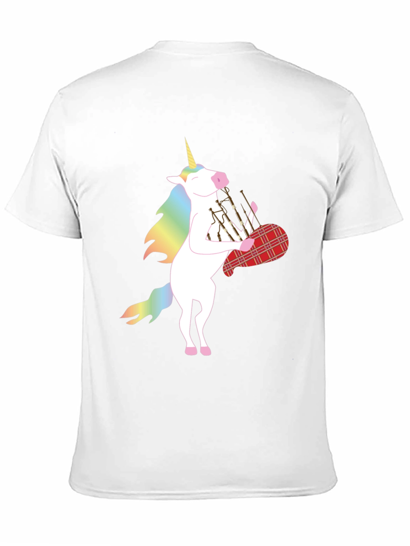 Black Unicorn Bagpipes Black T-Shirt view 11