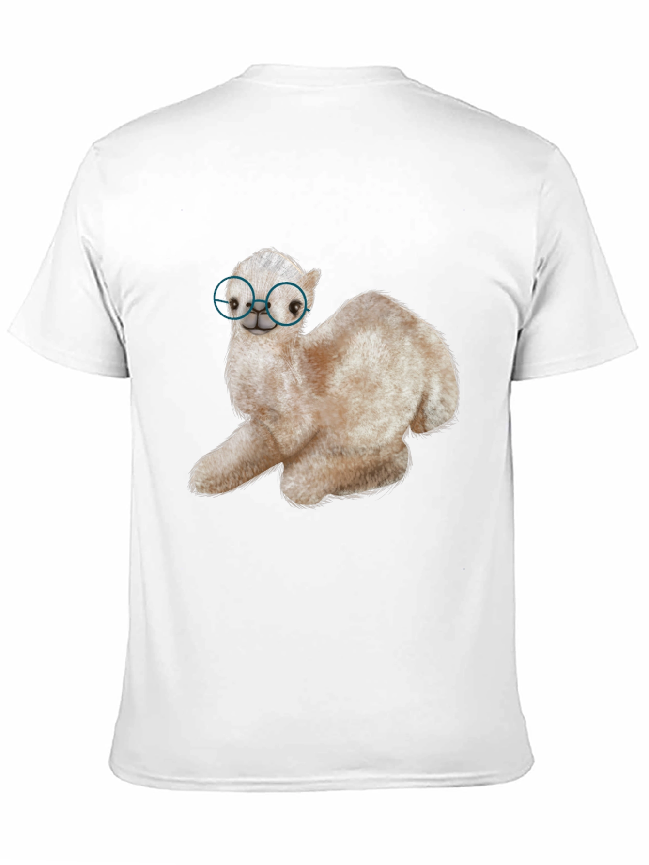 Black Alpaca with Glasses Graphic Tee view 11