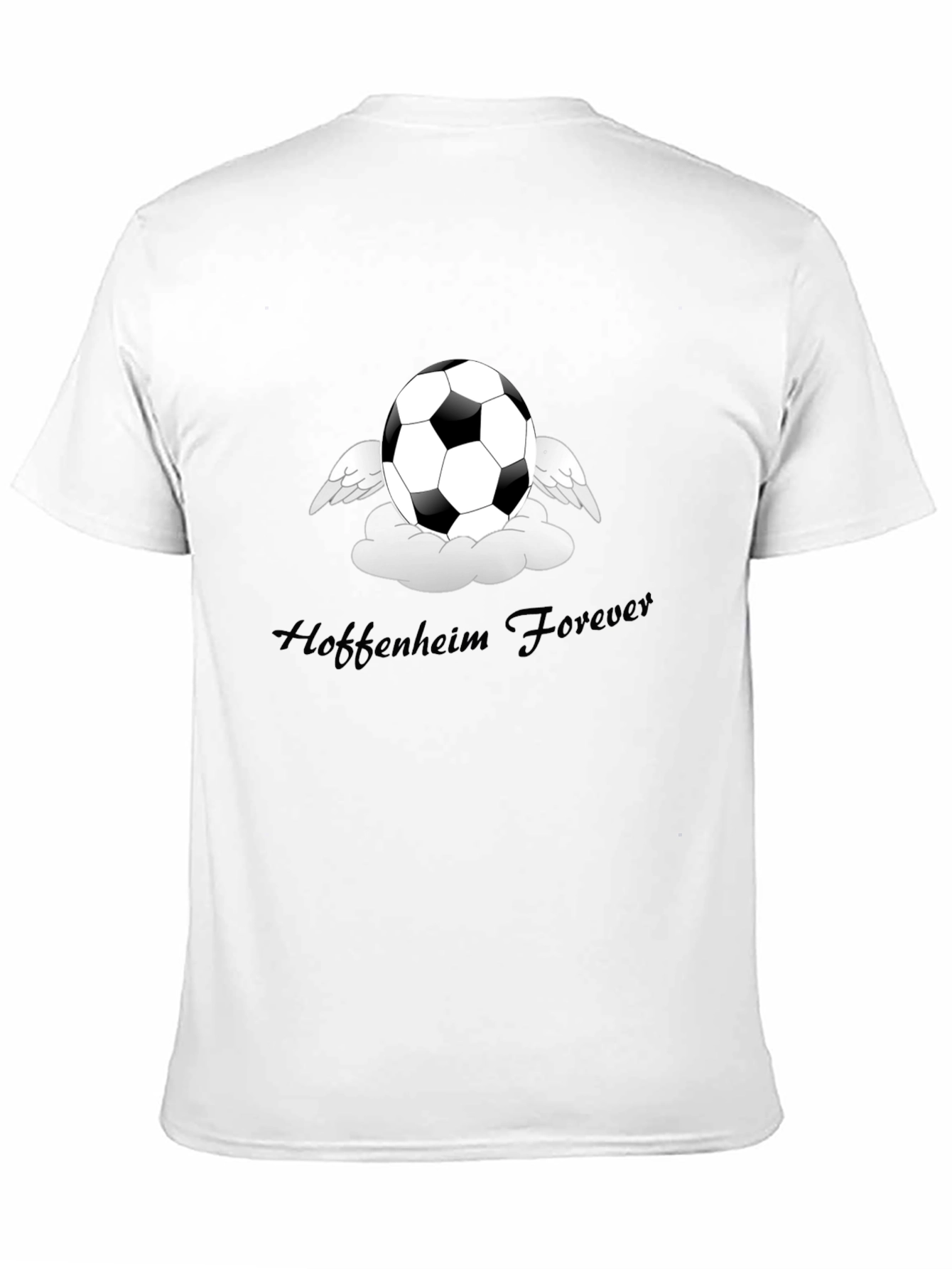 Black Soccer Angel Black T-Shirt - Hoffenheim Forever Fan Tee view 11