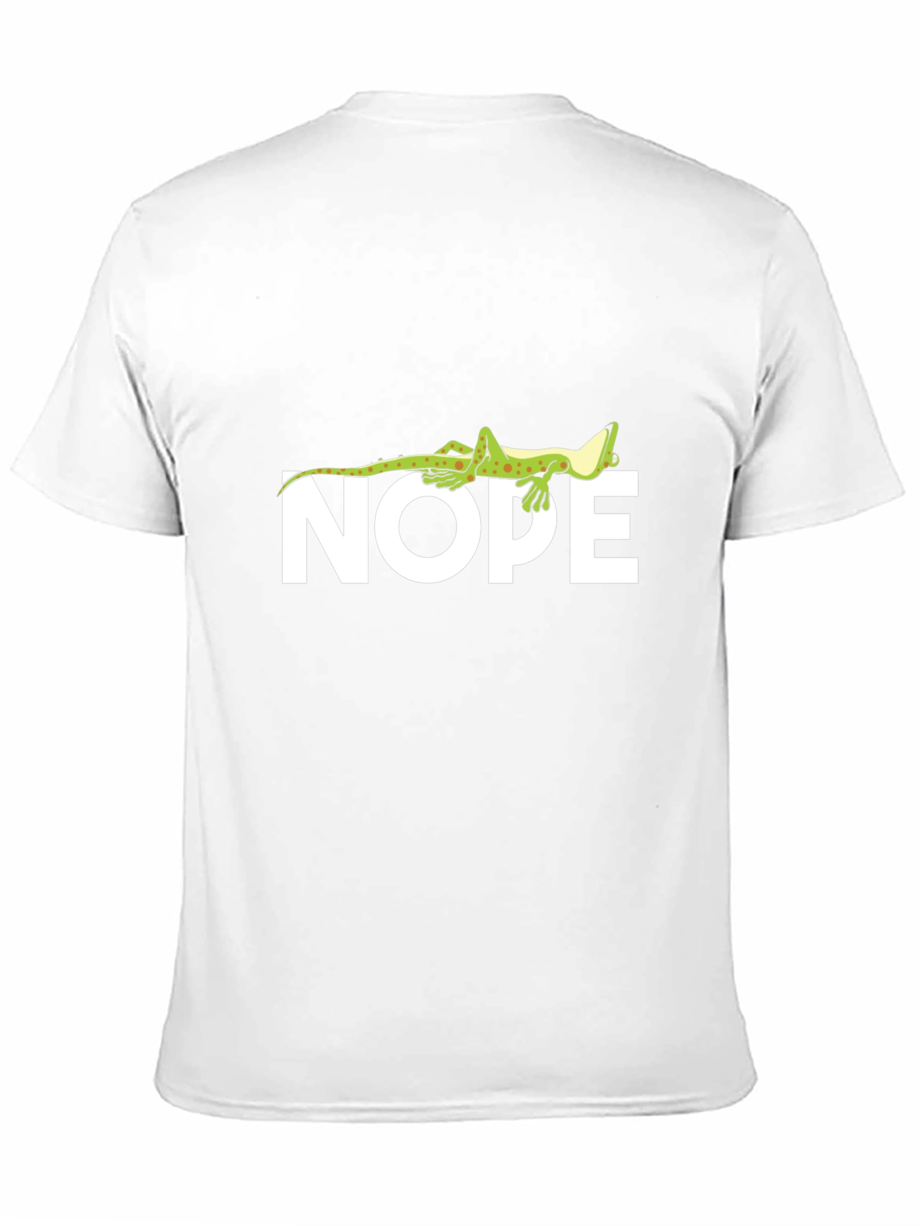 Black Nope Lizard T-Shirt - Comfy Black Tee view 11