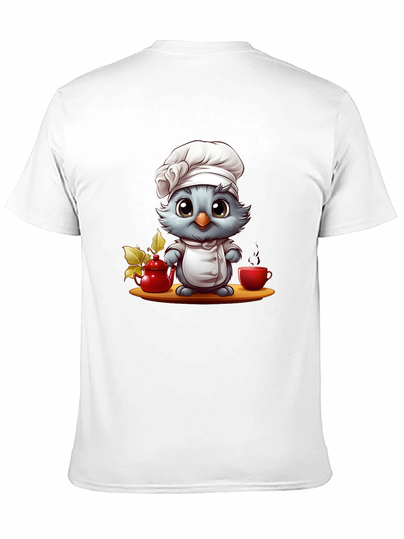 Black Chef Bird Graphic T-Shirt - Cute & Comfortable Tee view 11