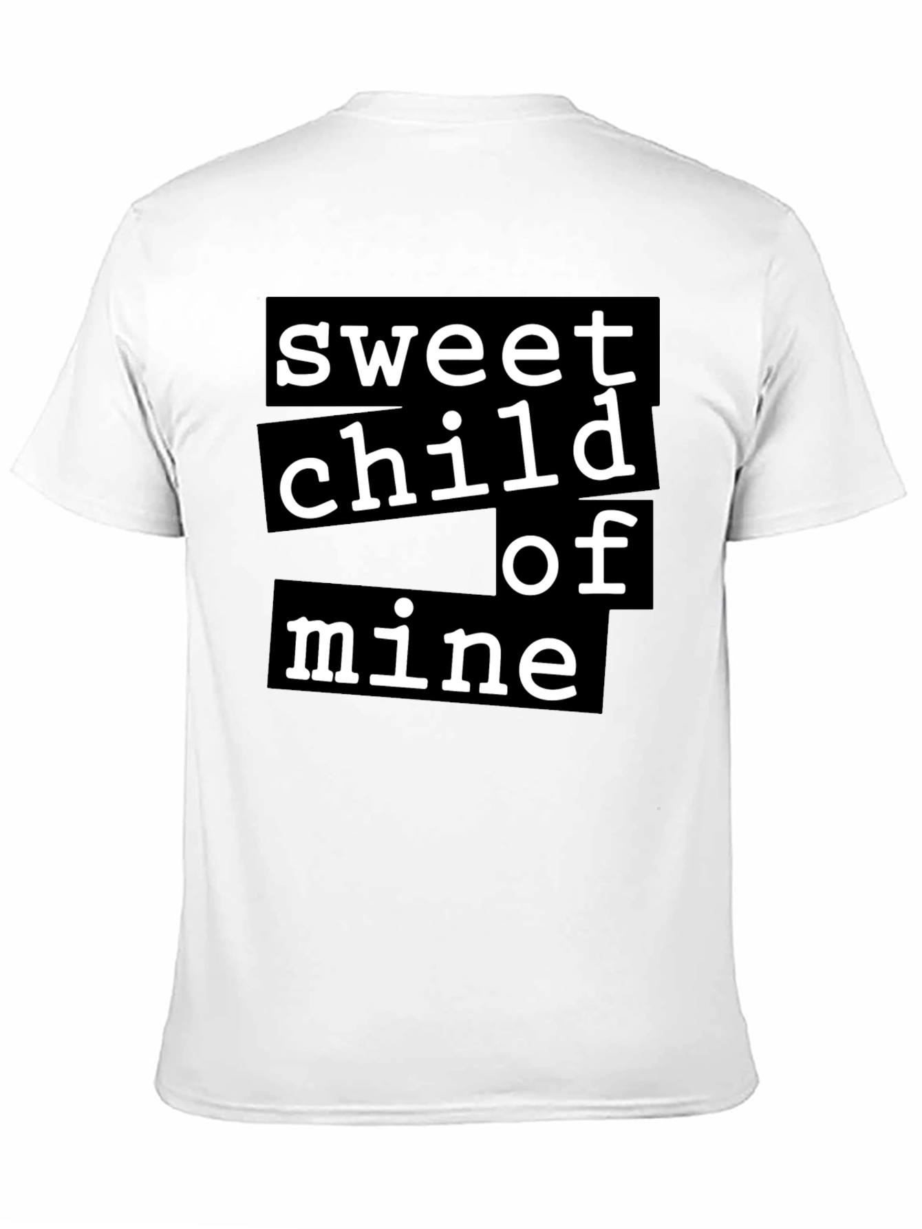 Black Sweet Child Of Mine Graphic Tee - Black Cotton T-Shirt view 11