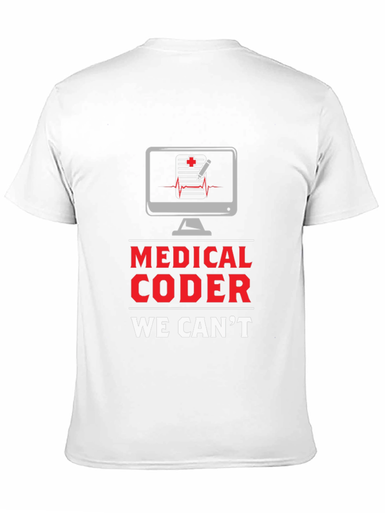 Black Medical Coder Graphic Tee - Coding Humor T-Shirt view 11