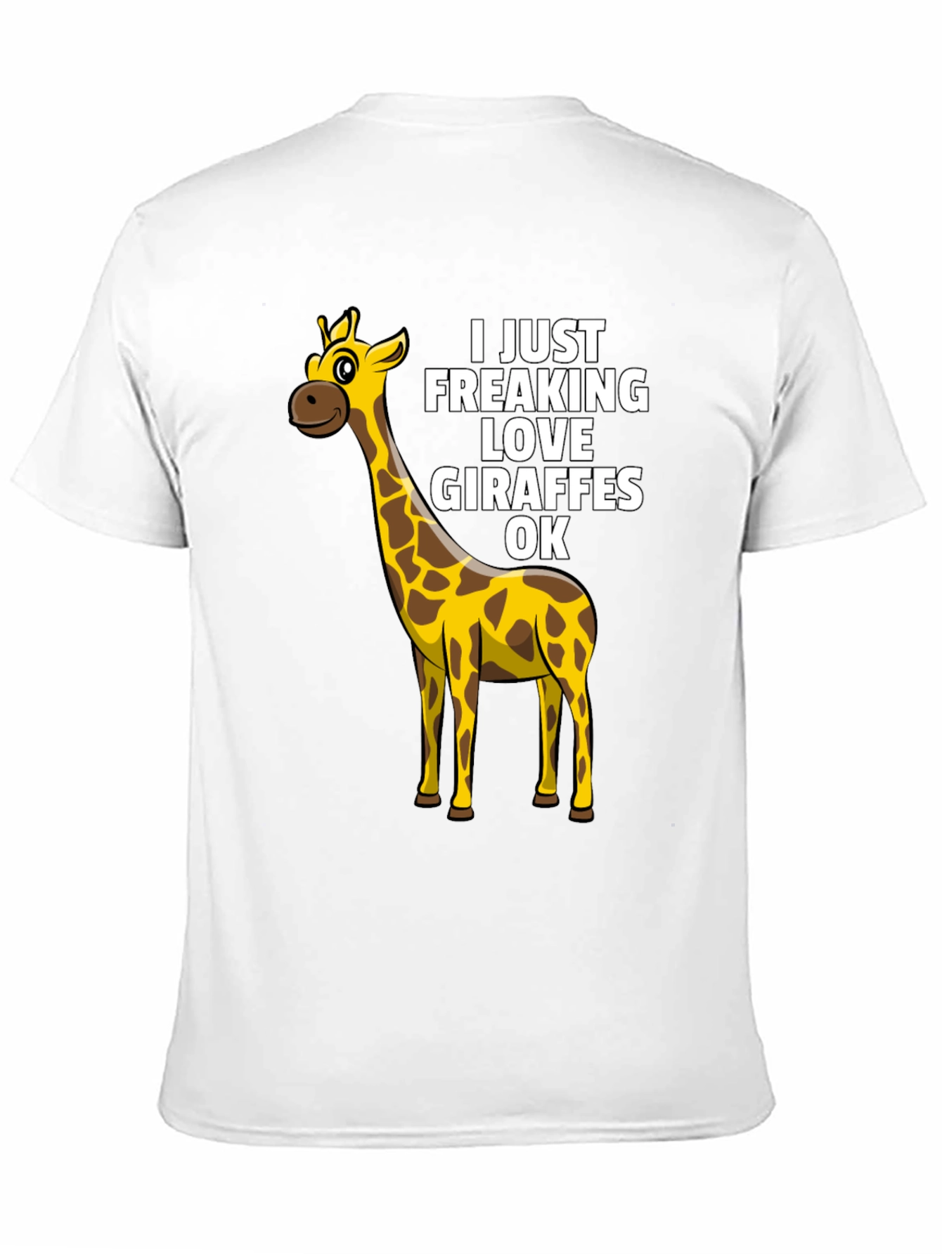 Black Giraffe Lover T-Shirt - Funny Graphic Tee view 11