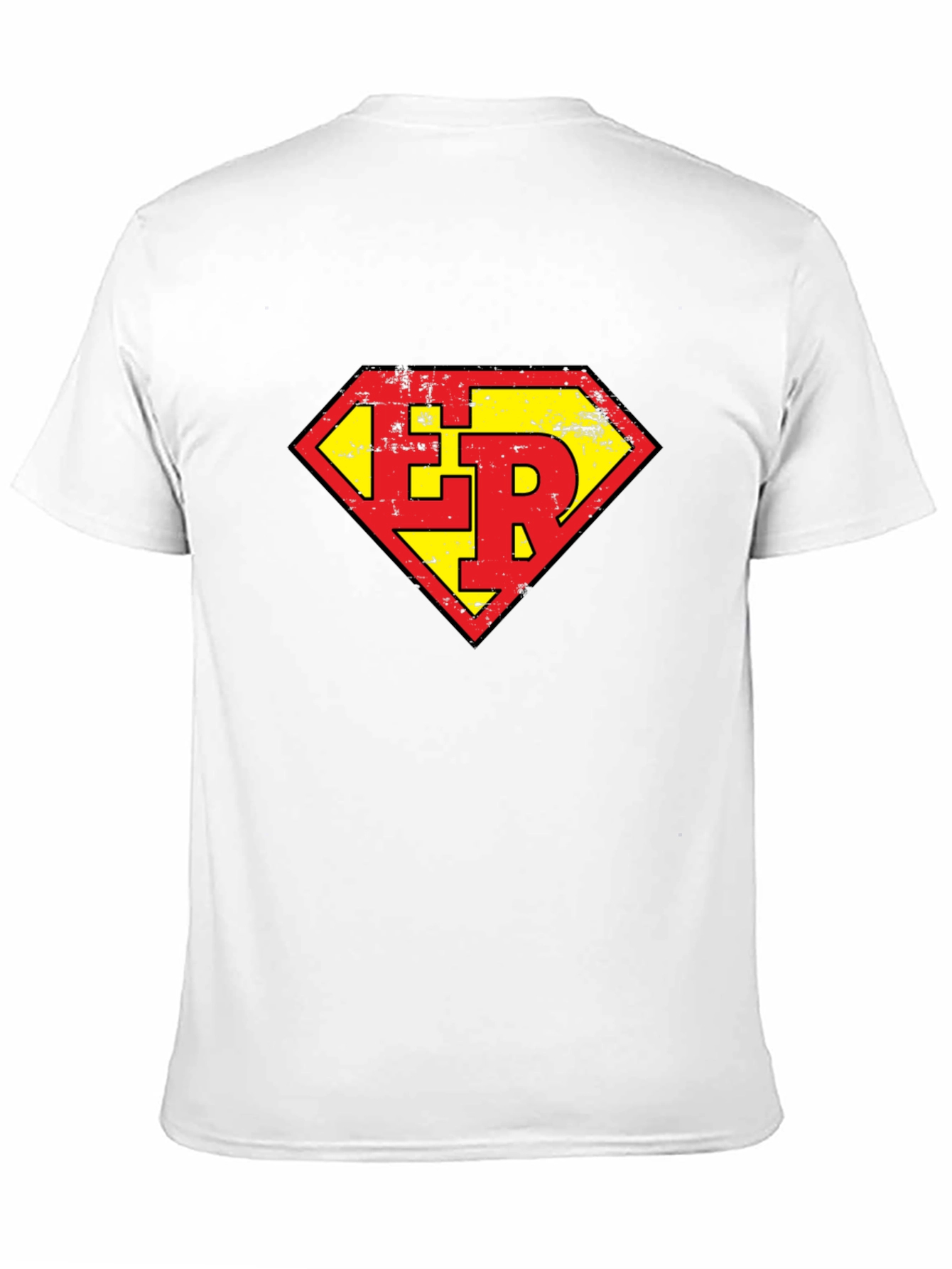 Black ER Super Hero Style Graphic Tee - Black view 11