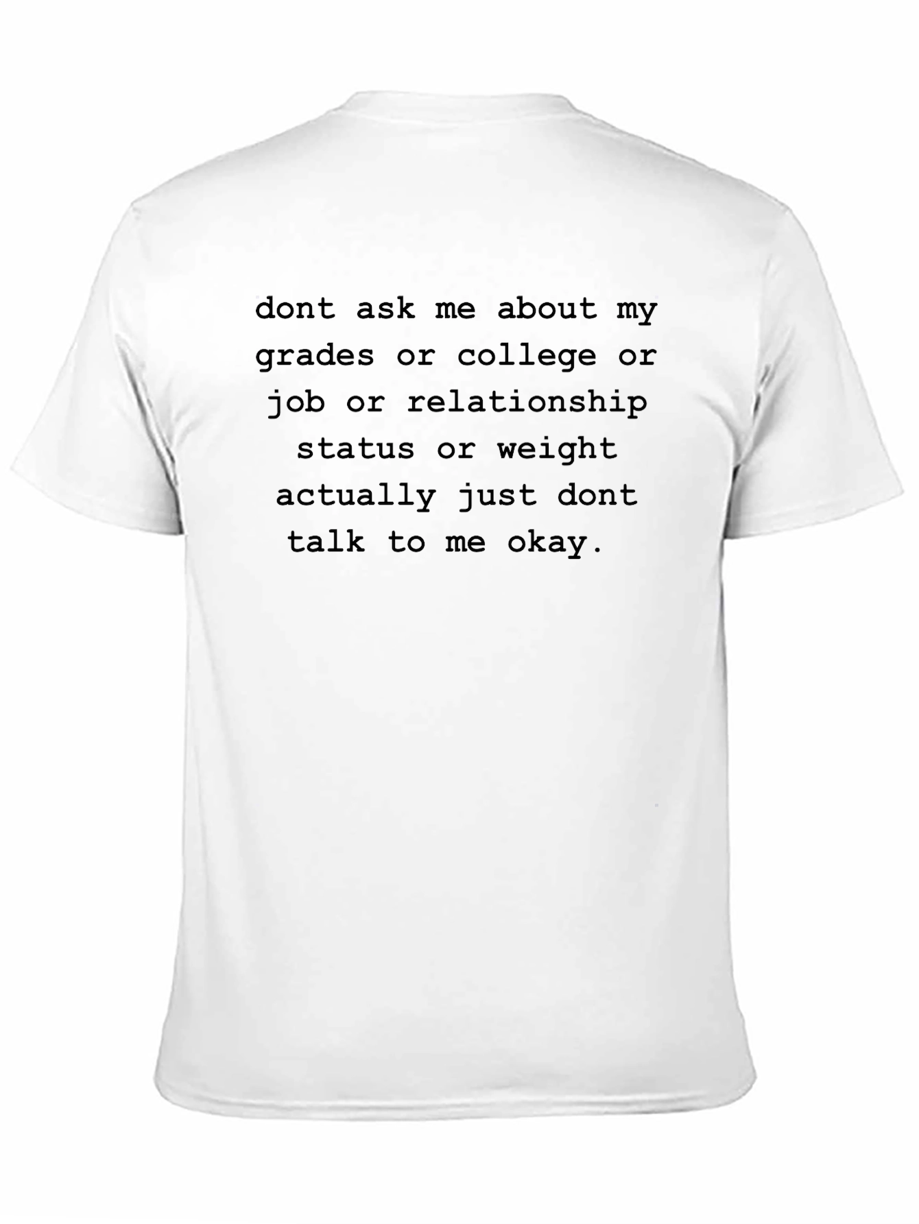 Black Don't Talk to Me T-Shirt, Funny Introvert Tee view 11