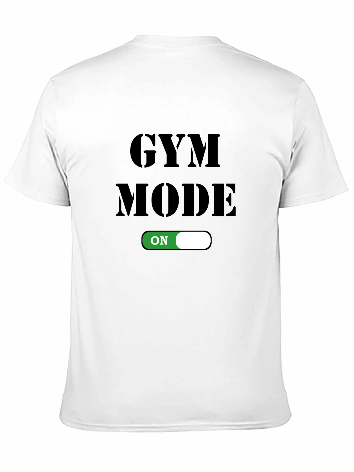 Black Gym Mode On T-Shirt - Fitness Apparel view 11