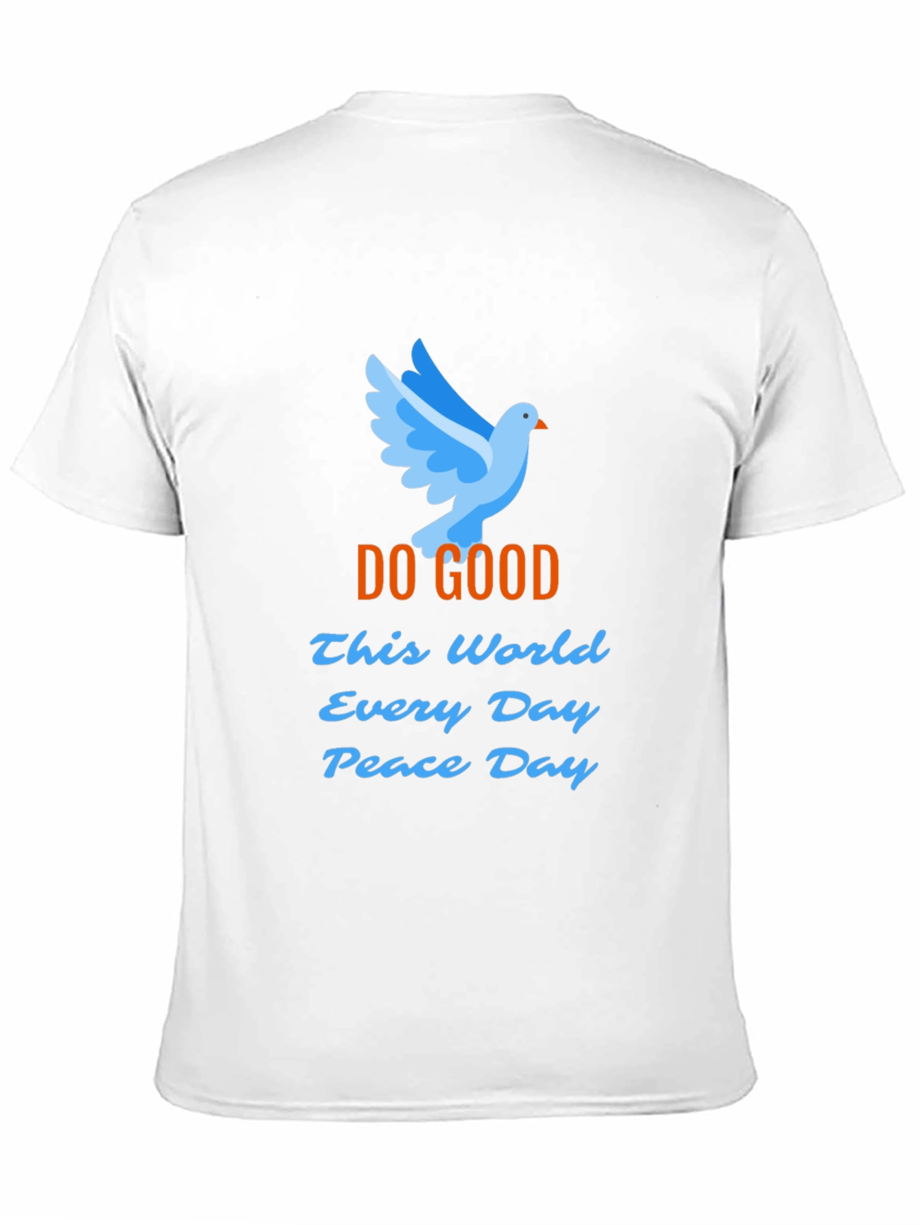 Black Peace Dove Graphic T-Shirt - Do Good Peace Day view 11
