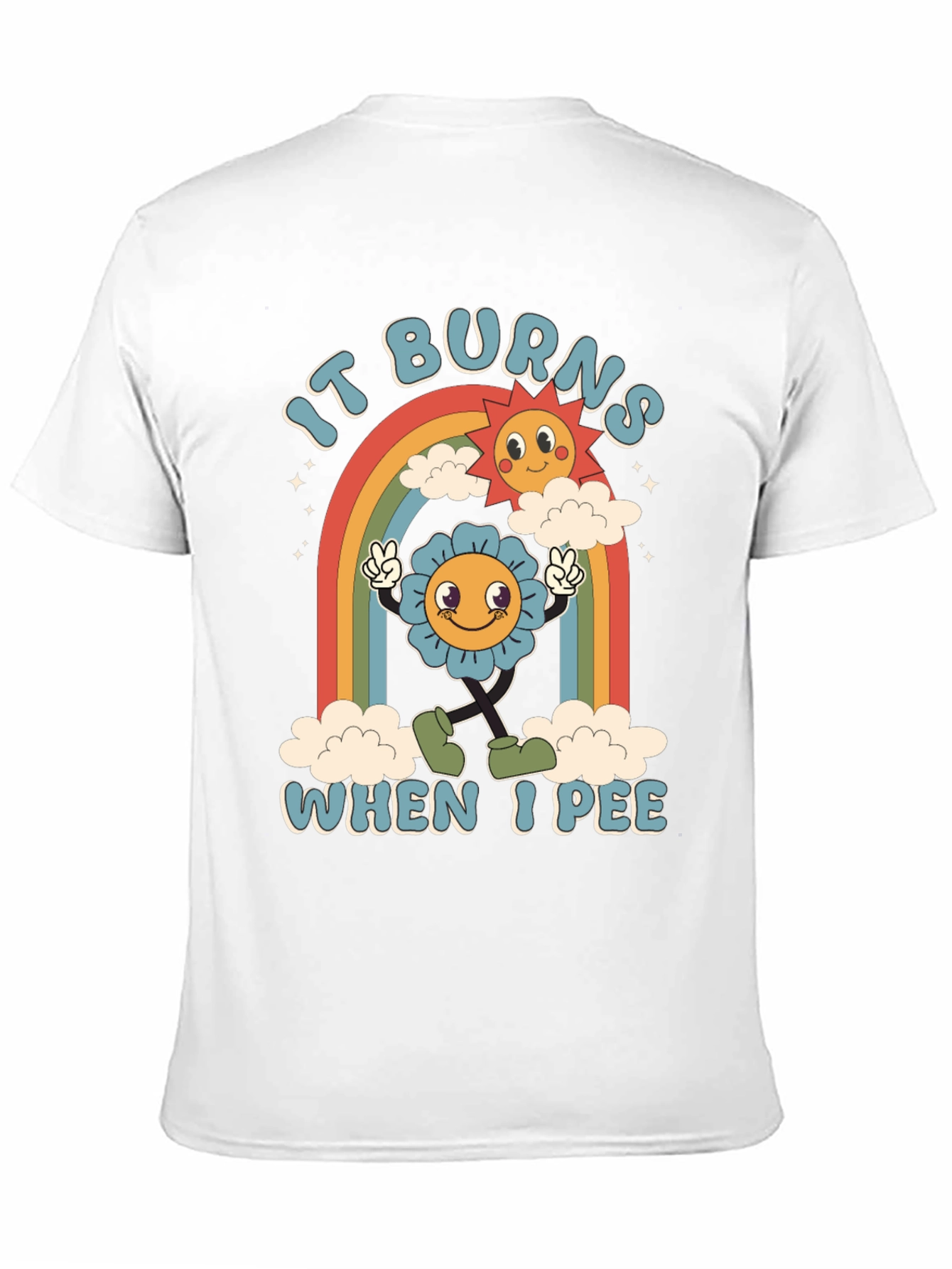 Black It Burns When I Pee T-Shirt view 11