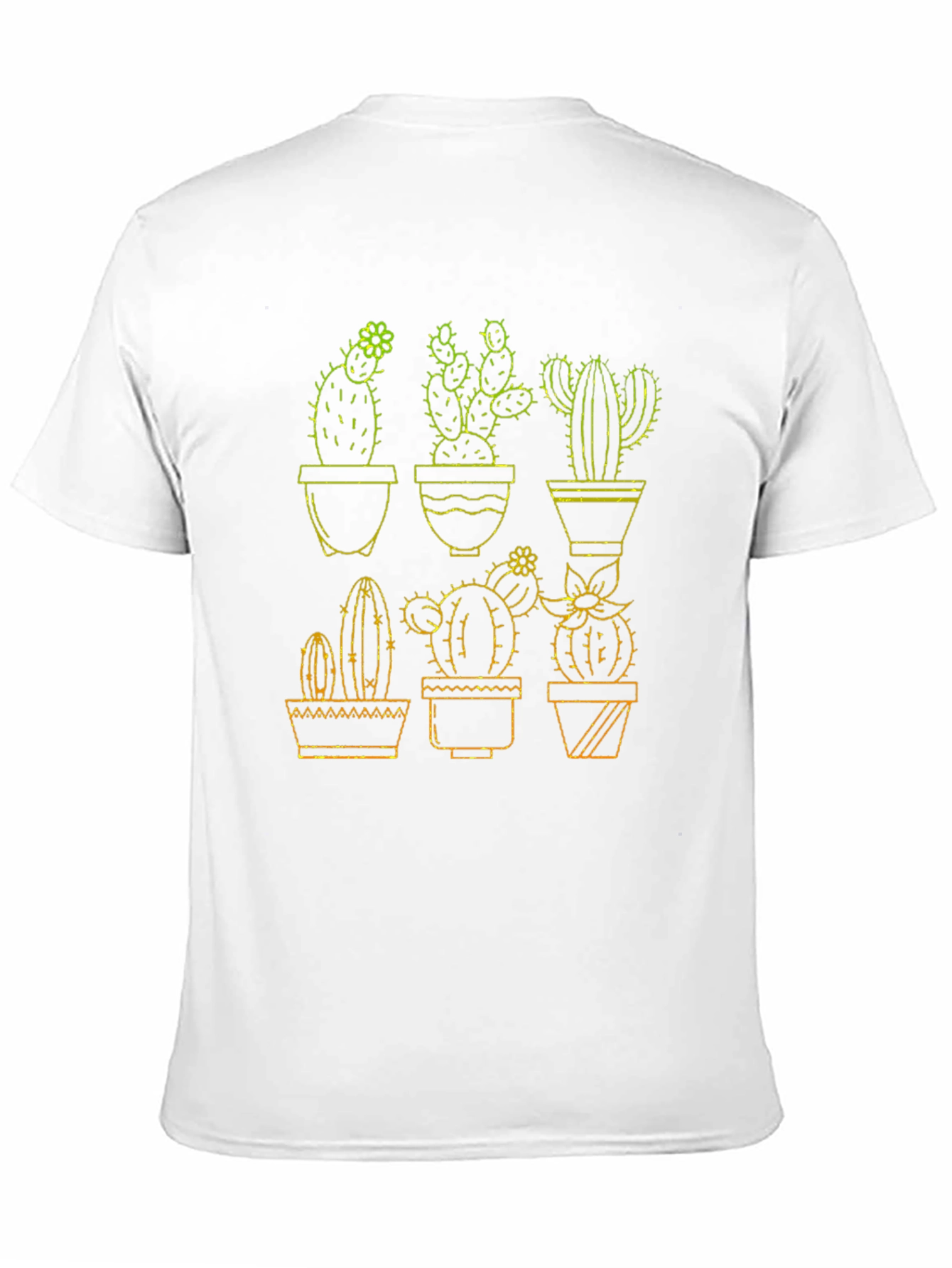 Black Cactus Graphic Tee - Black Cotton T-Shirt view 11