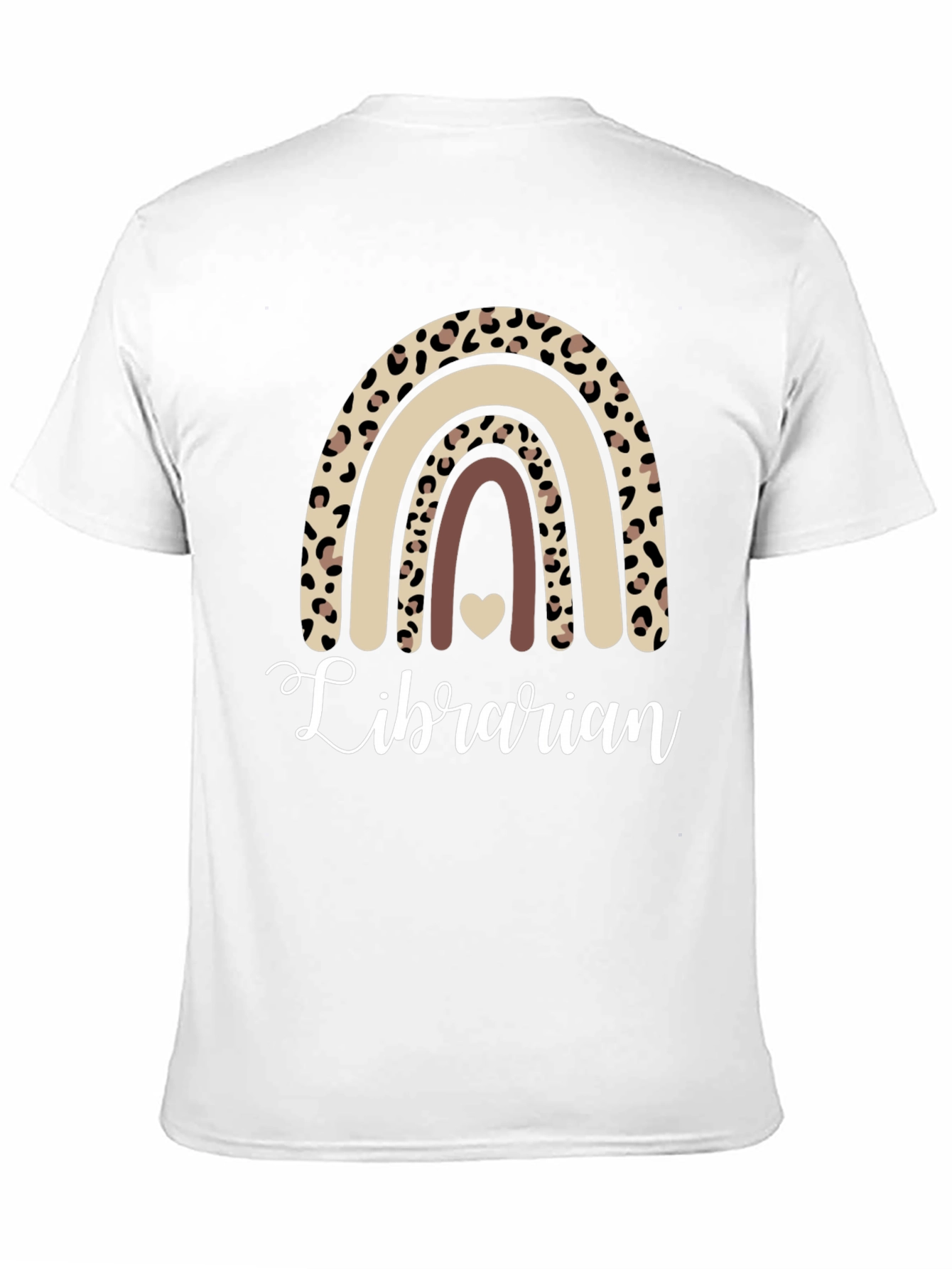 Black Librarian Leopard Rainbow T-Shirt view 11