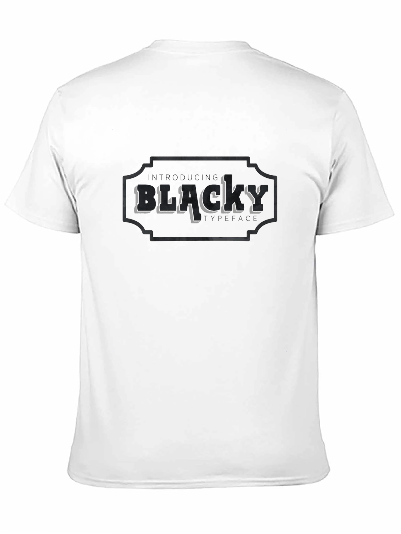Black Black Blacky Typeface Graphic Tee view 11