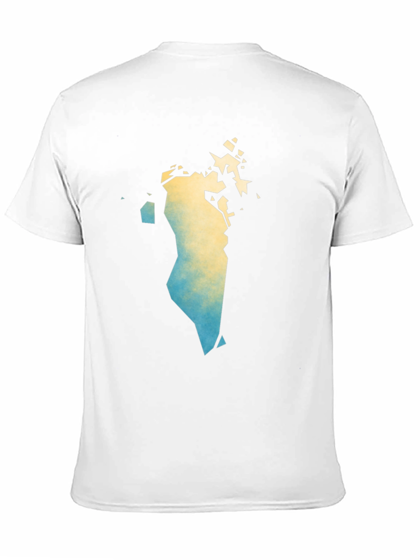 Black Bahrain Map Art Black T-Shirt - Stylish Graphic Tee view 11