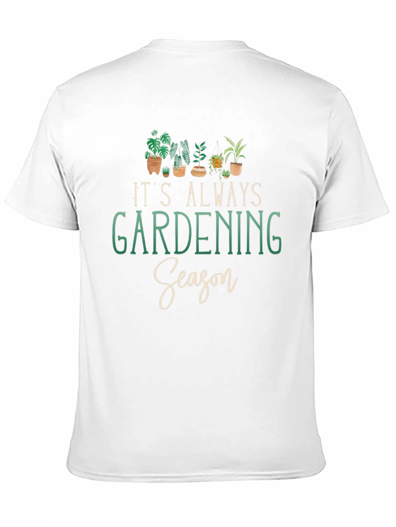 Black Gardening Season T-Shirt - Plant Lover Tee view 11