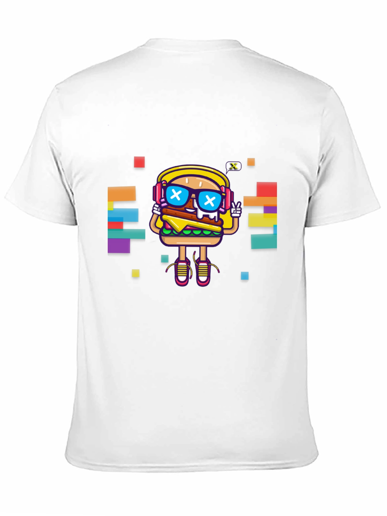 Black Cool Burger Graphic Tee - Unisex view 11