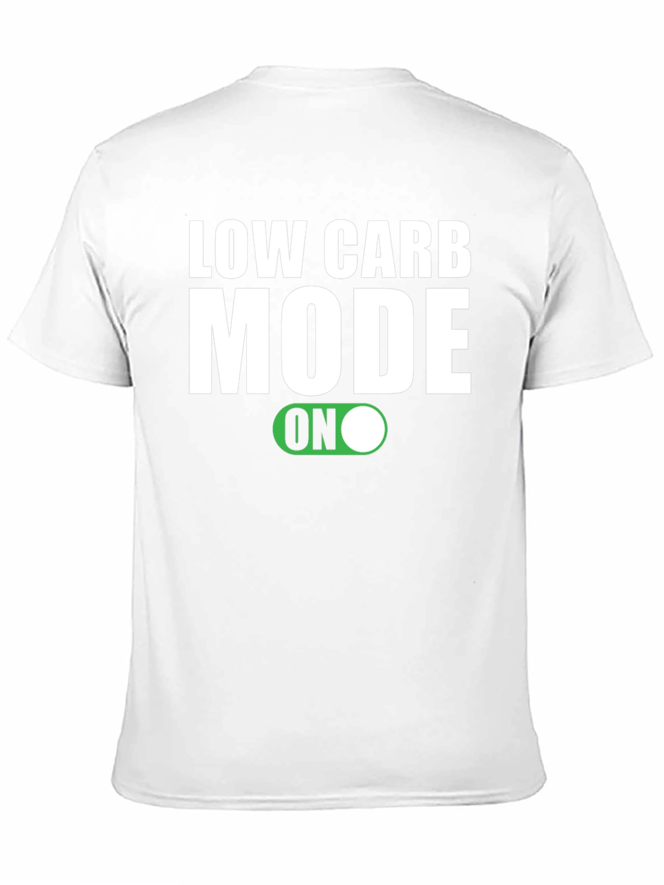 Low Carb Mode ON Black T-Shirt - 11