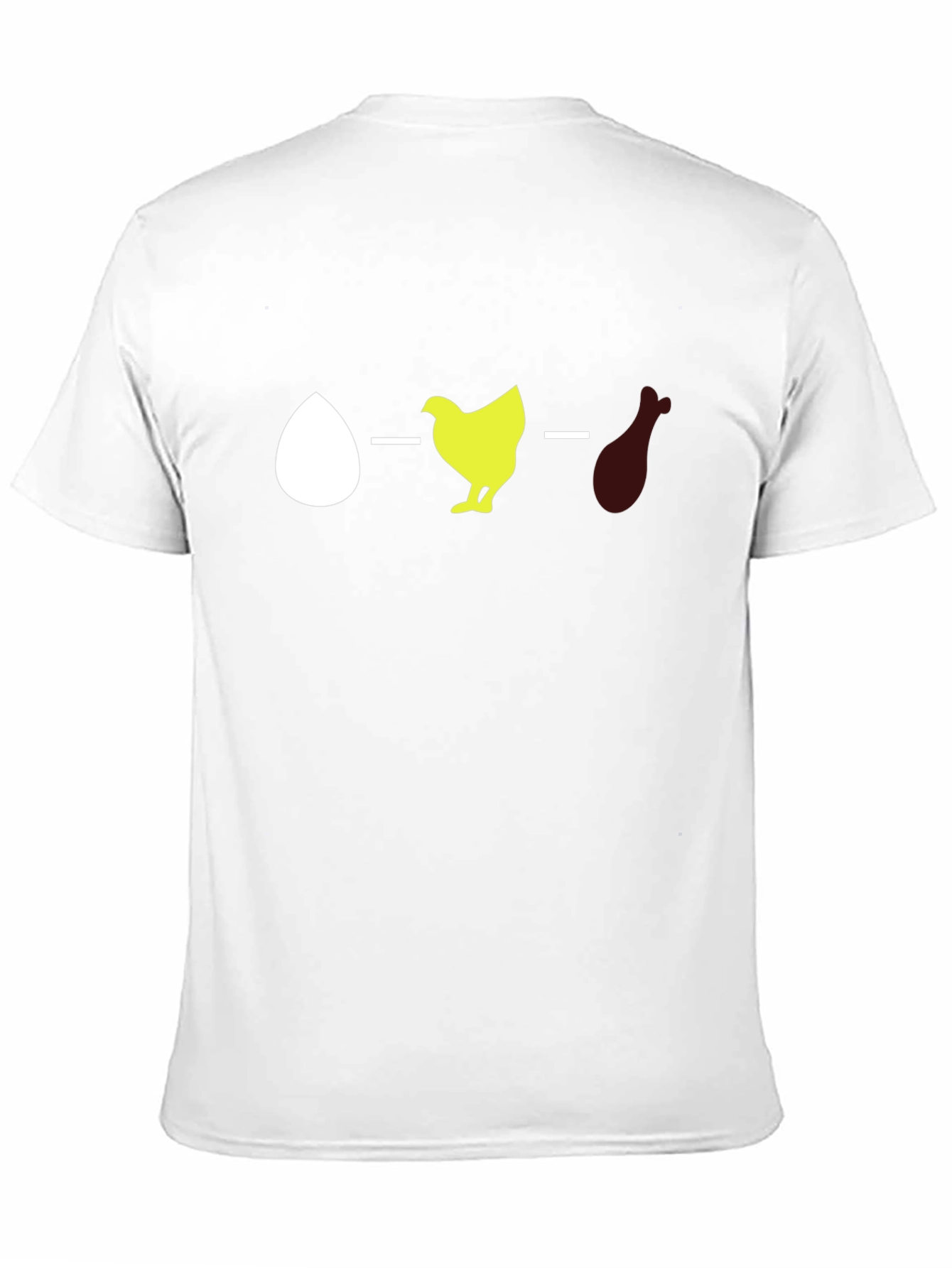 Black Egg, Chicken, Leg Evolution Graphic Tee view 11