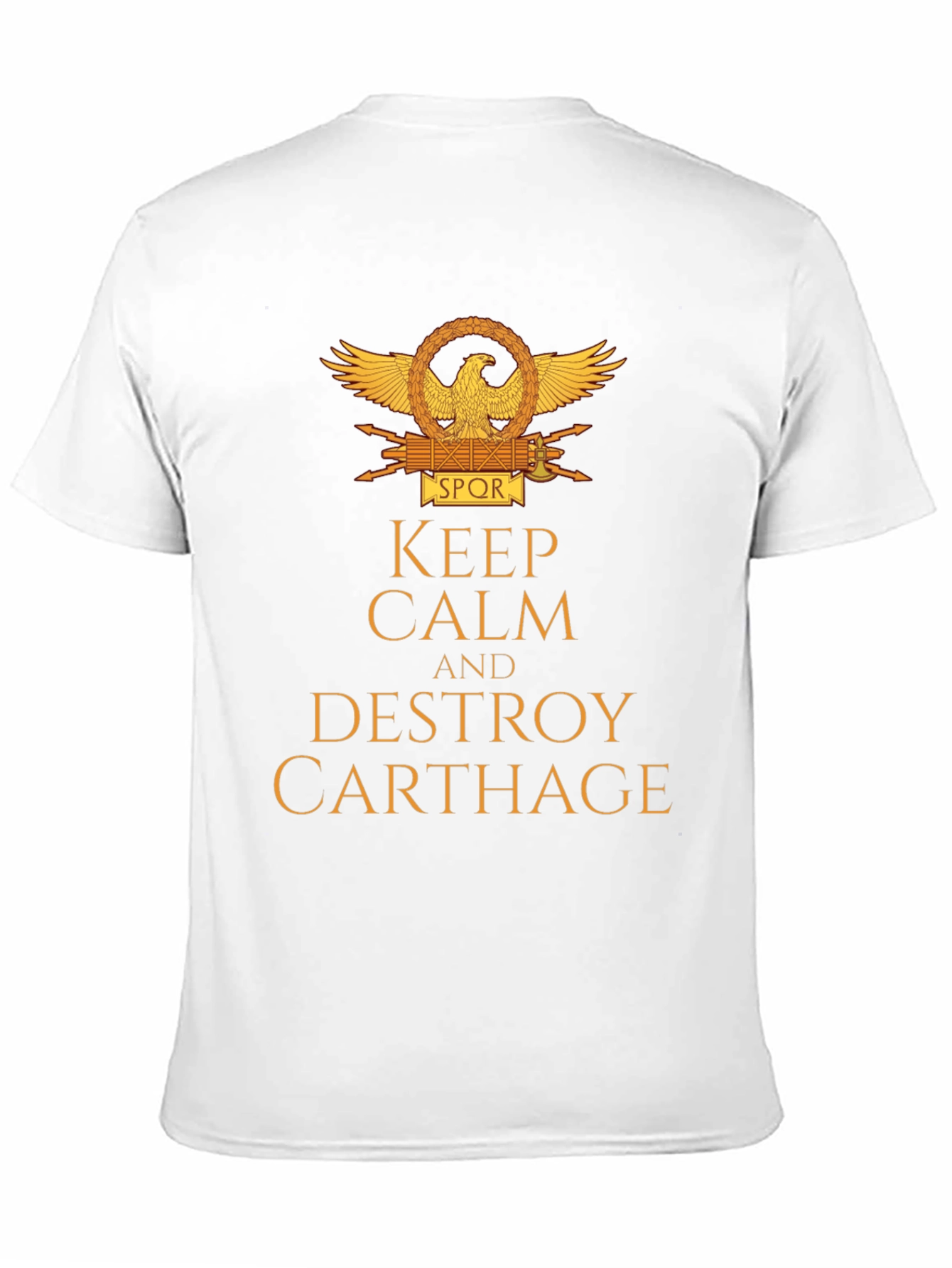 Black Keep Calm & Destroy Carthage T-Shirt view 11