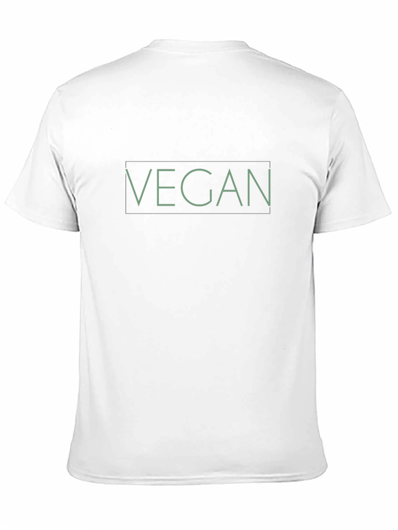 Black Vegan Statement T-Shirt - Black Crew Neck Tee view 11