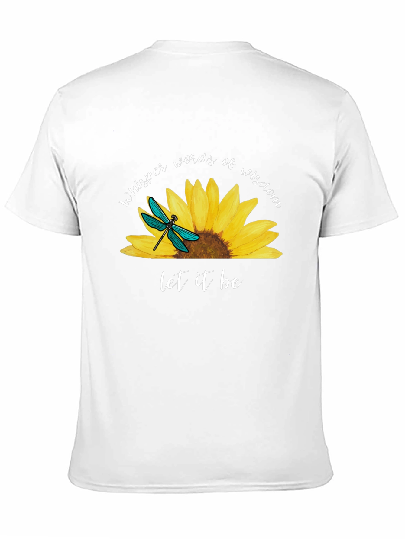 Black Sunflower Dragonfly Graphic Tee view 11