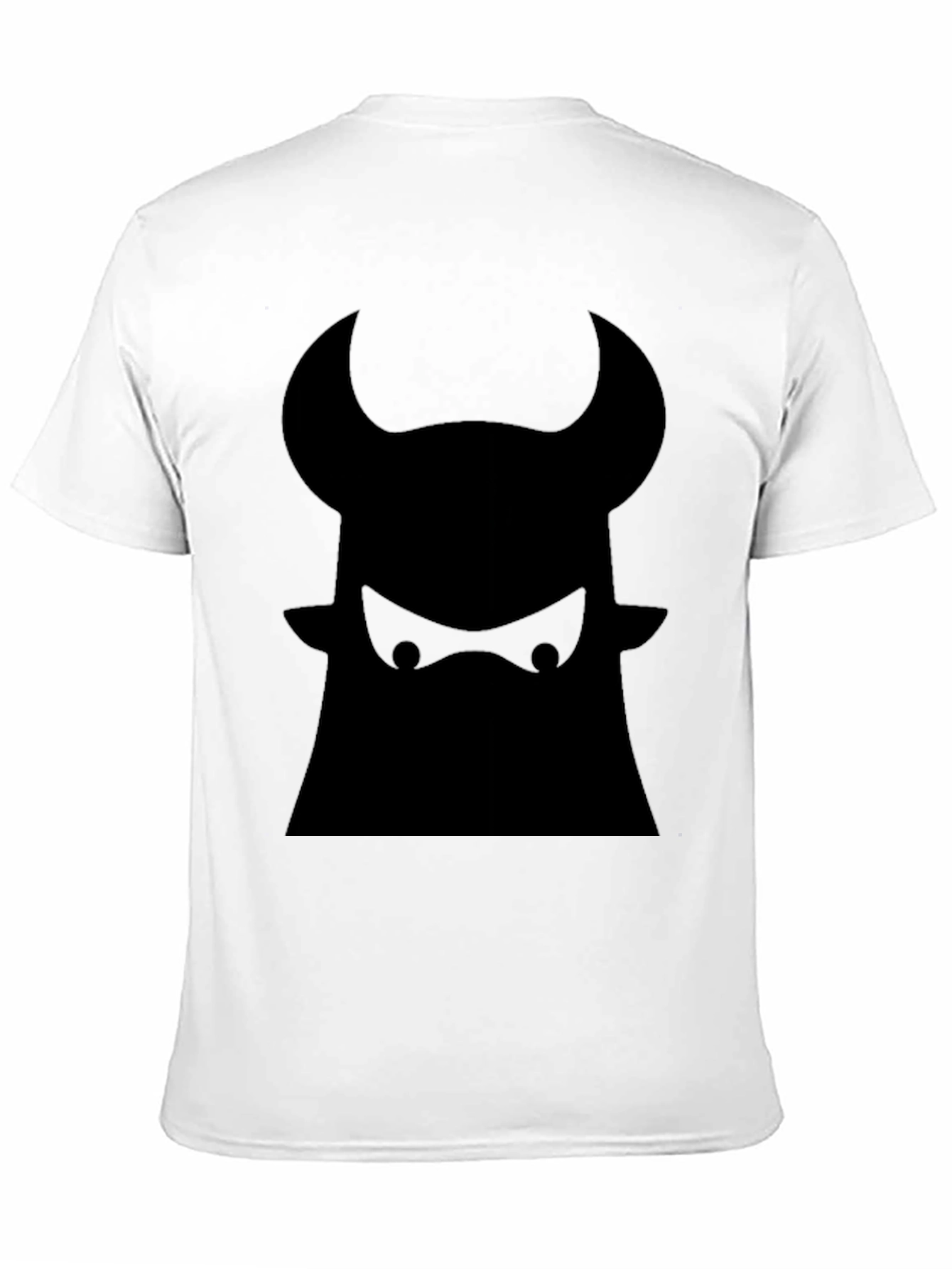 Black Bull Graphic Tee - Bold Black Cotton T-Shirt view 11