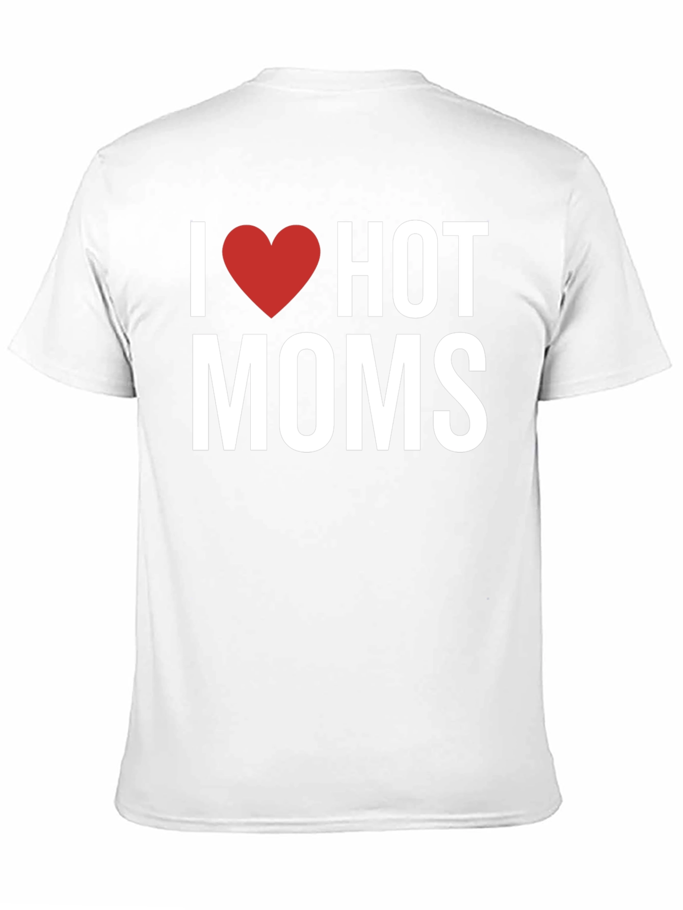 Black I Heart Hot Moms Graphic T-Shirt - Adult Humor Tee view 11