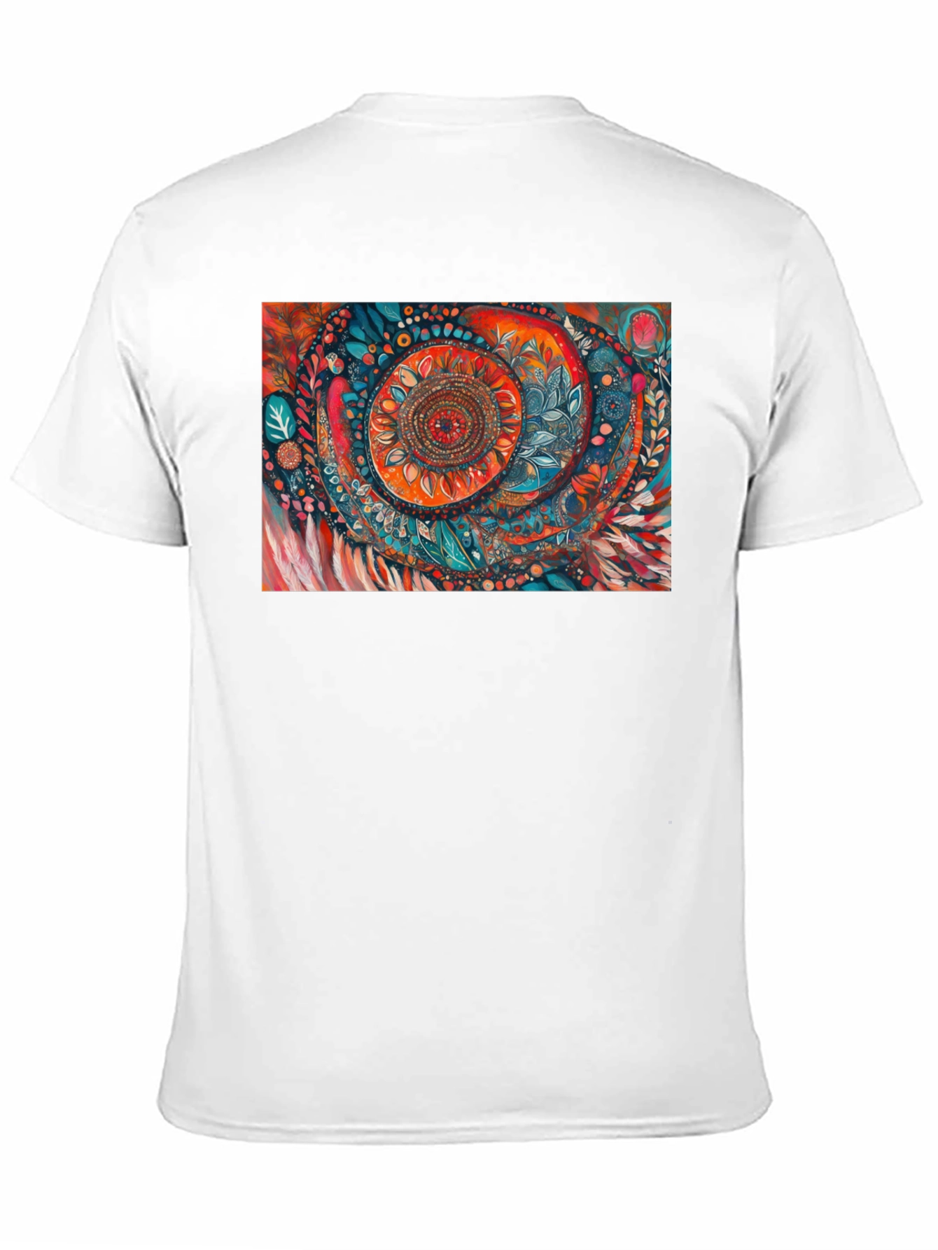 Black Abstract Art Print Black T-Shirt view 11