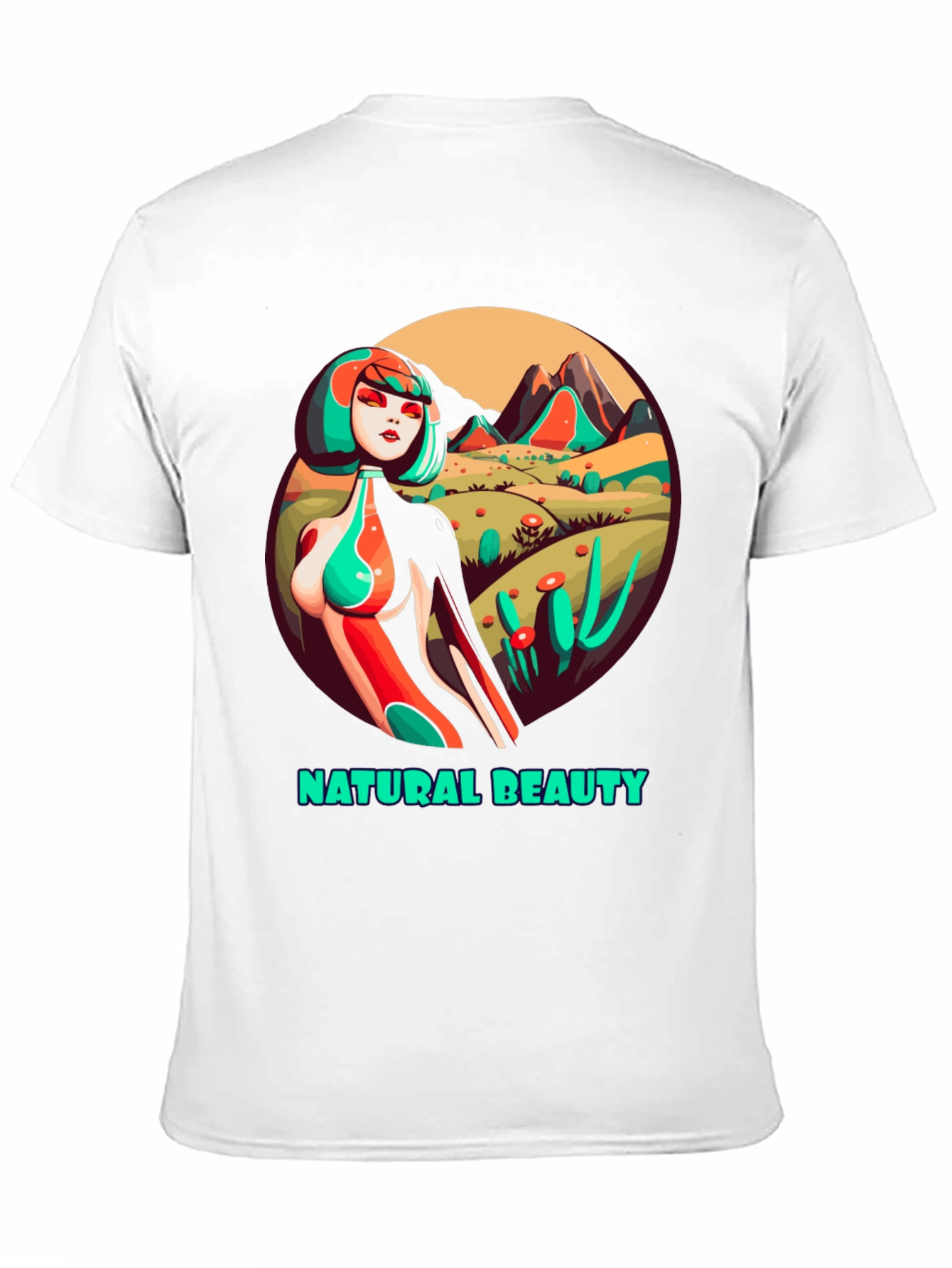 Black Natural Beauty Graphic Tee - Unique Artistic Design view 11