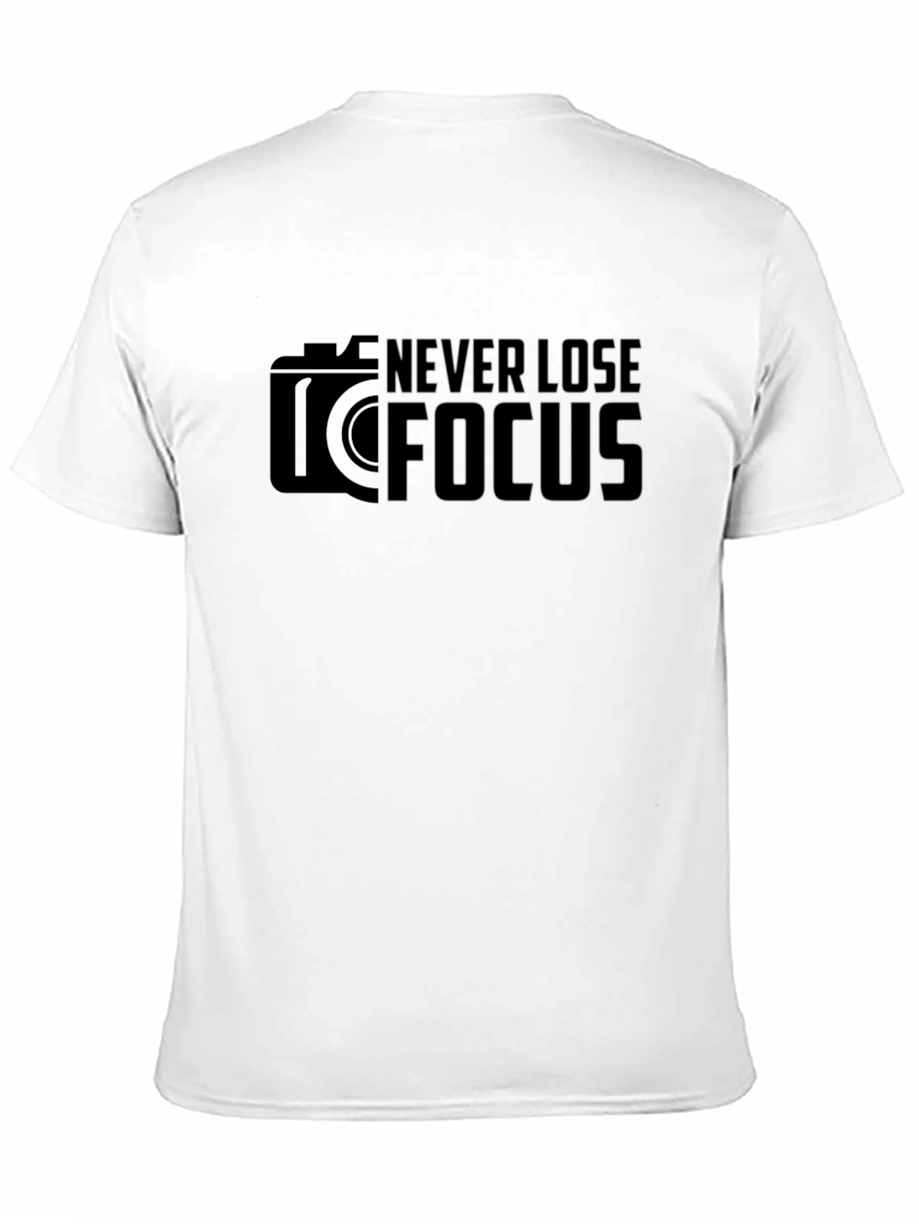 Black Never Lose Focus Graphic Tee view 11