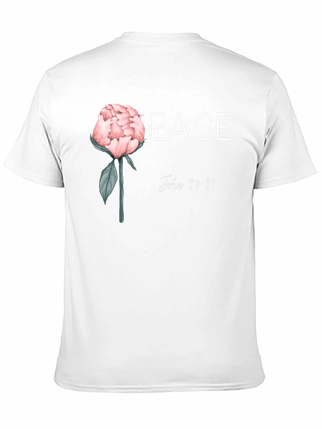 Black Peace John 20:21 Floral T-Shirt view 11