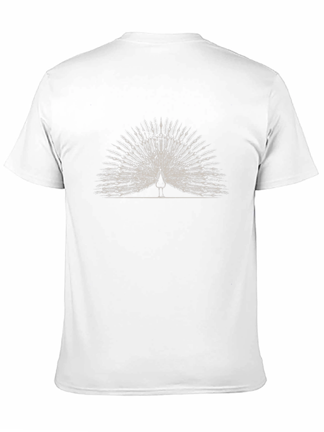 Peacock Graphic Print Black T-Shirt - 11