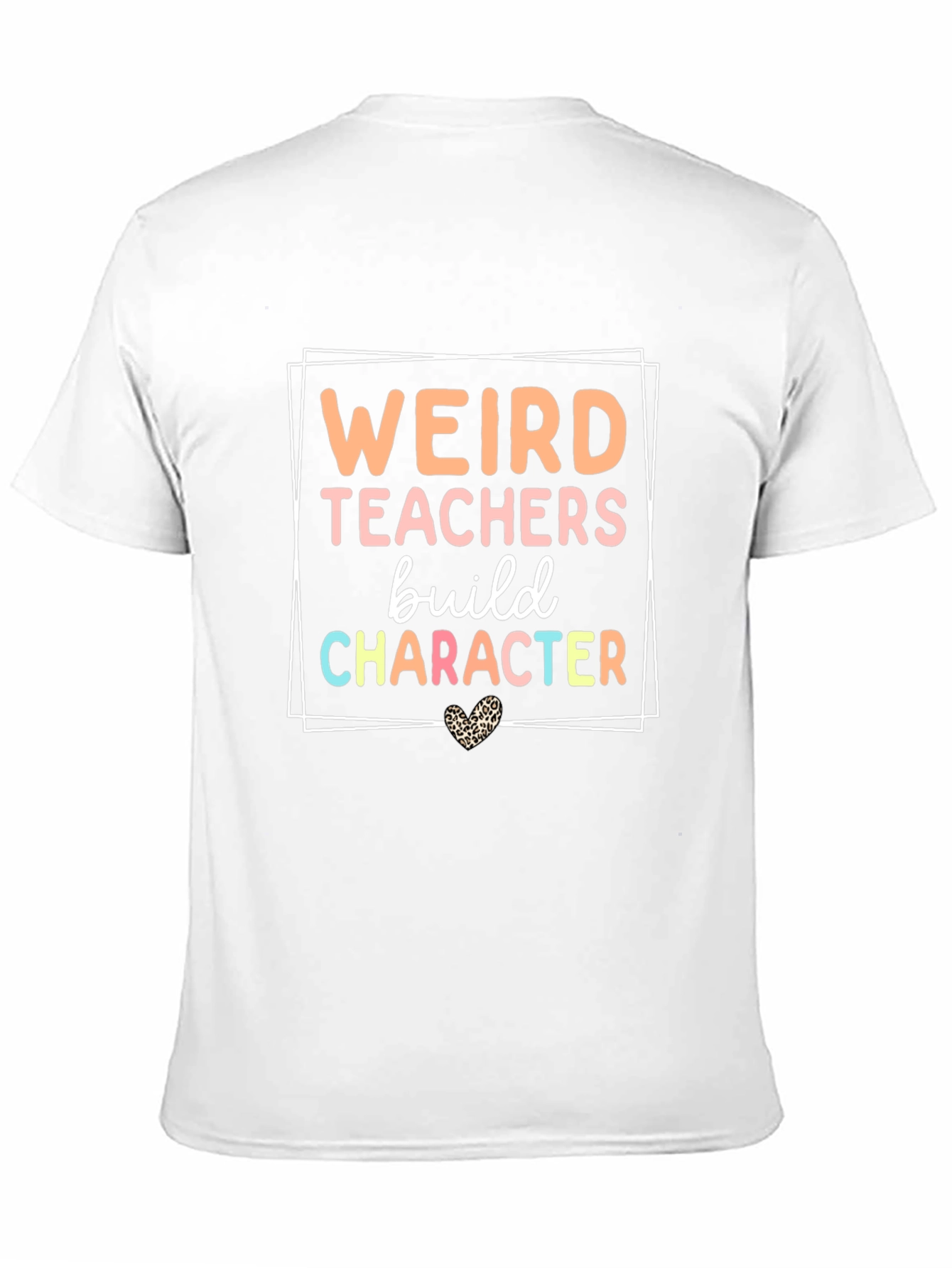 Black Weird Teachers Build Character Graphic Tee view 11