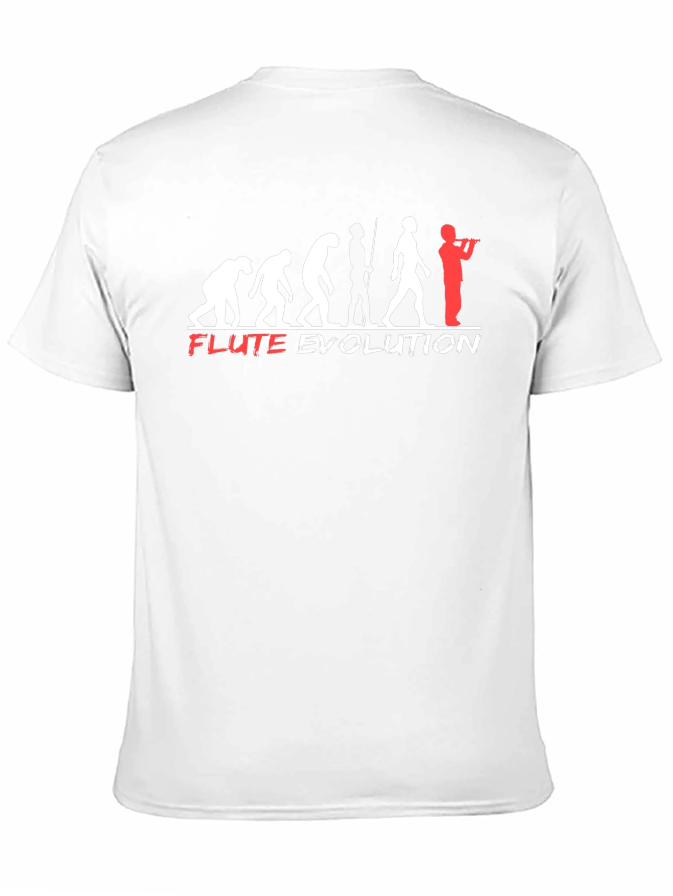 Black Flute Evolution T-Shirt - Funny Music Tee view 11
