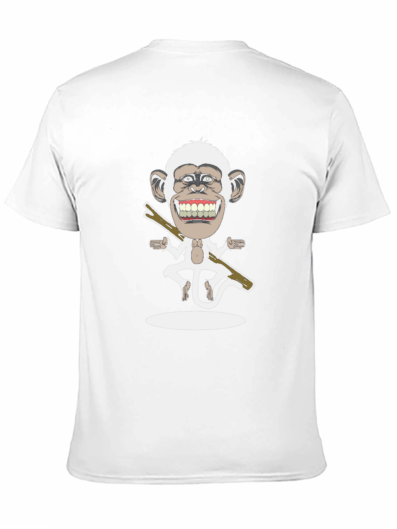 Black Cartoon Monkey Graphic Tee - Black view 11