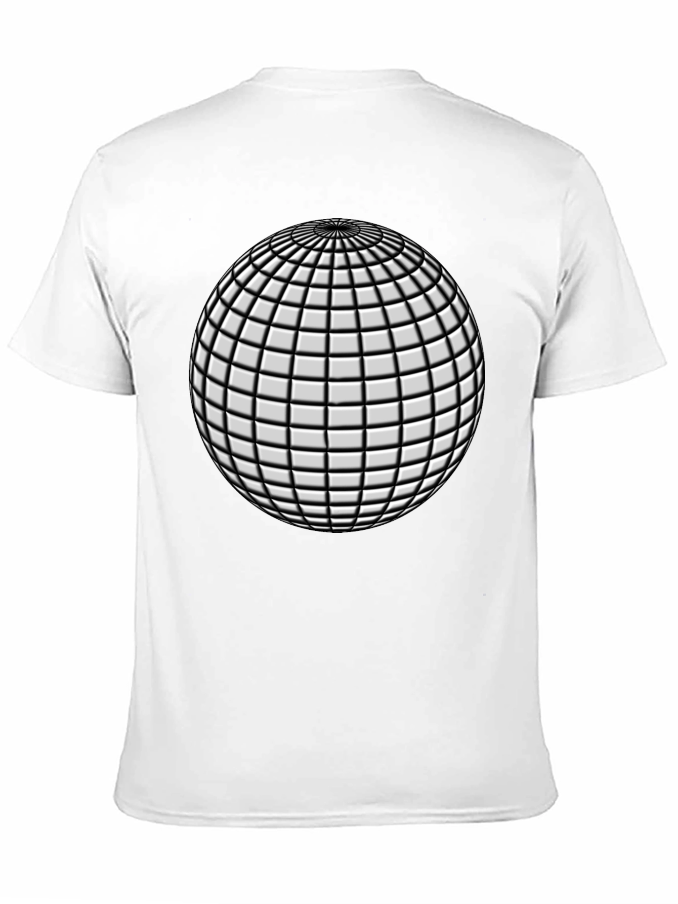 Black Geometric Sphere Graphic T-Shirt - Modern Design view 11