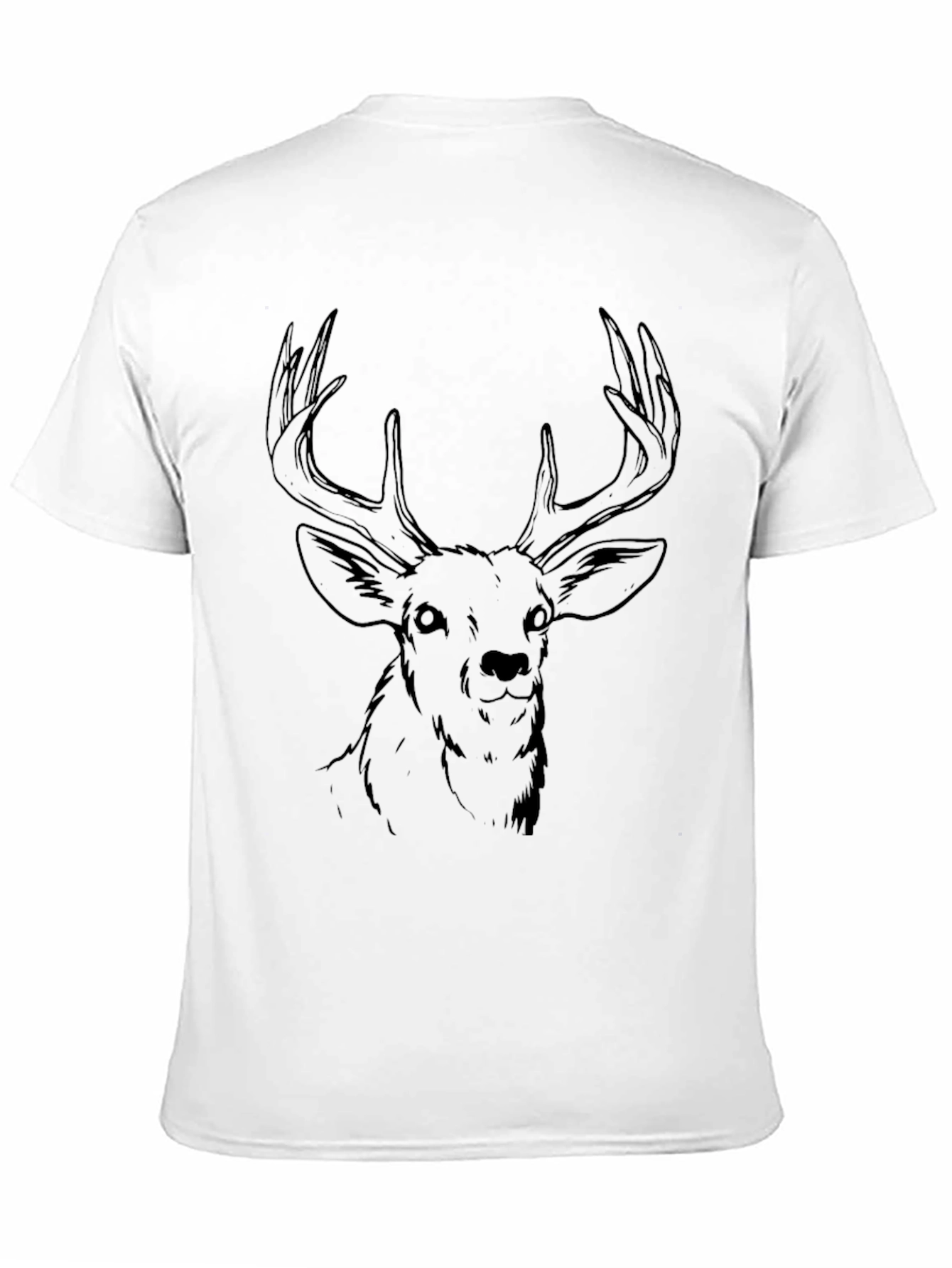 Black Black Deer Graphic Tee - Men's Casual Shirt view 11