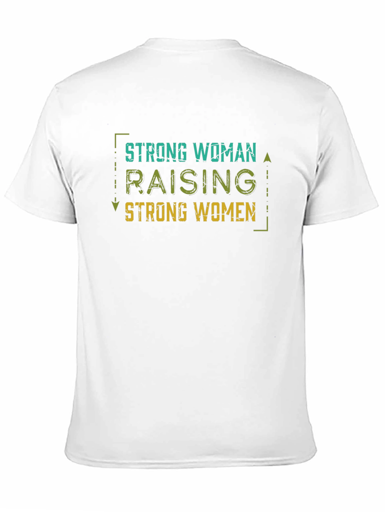 Black Strong Woman Raising Strong Women Tee view 11