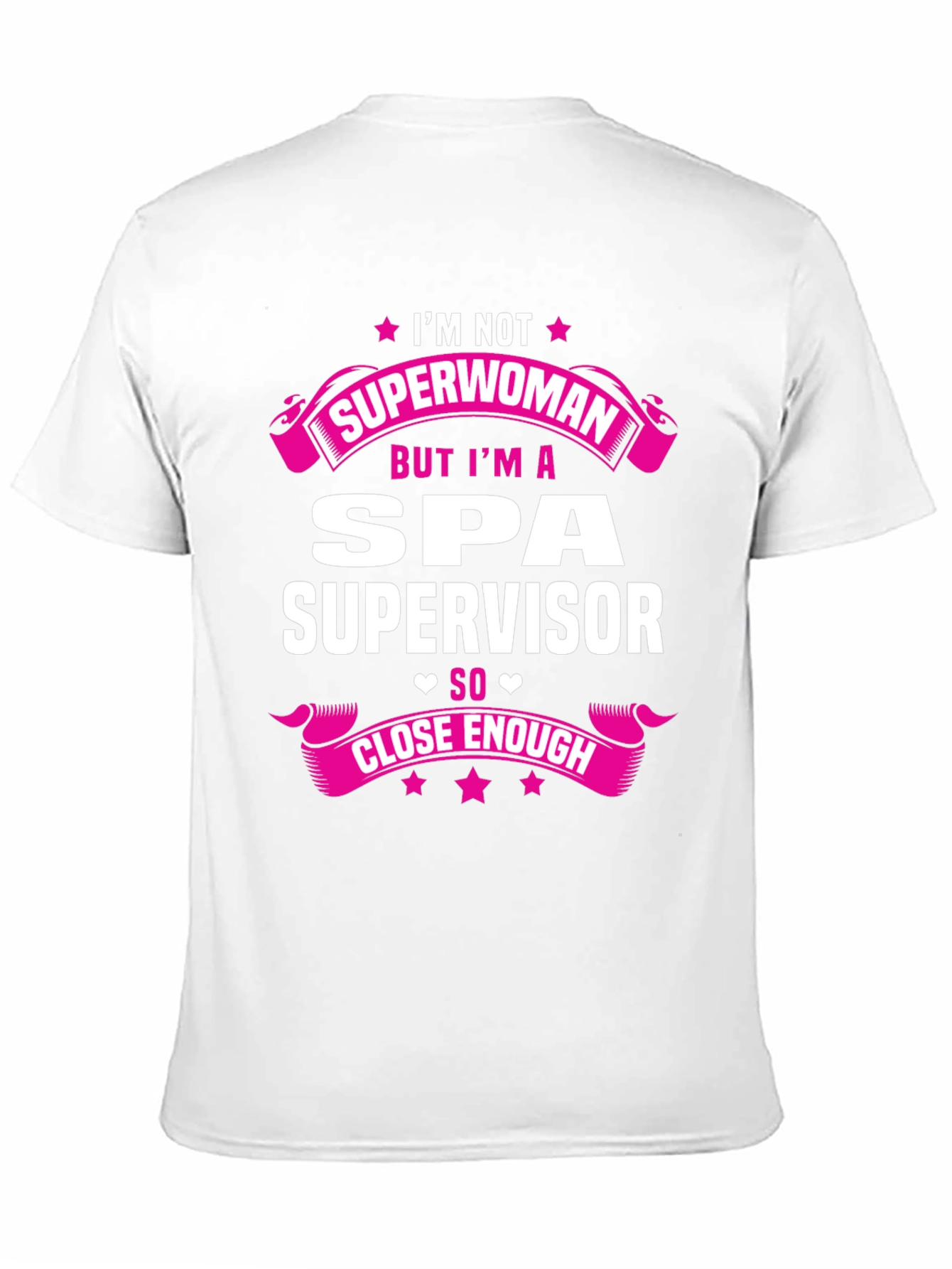 Black Spa Supervisor T-Shirt - Superwoman Funny Gift view 11