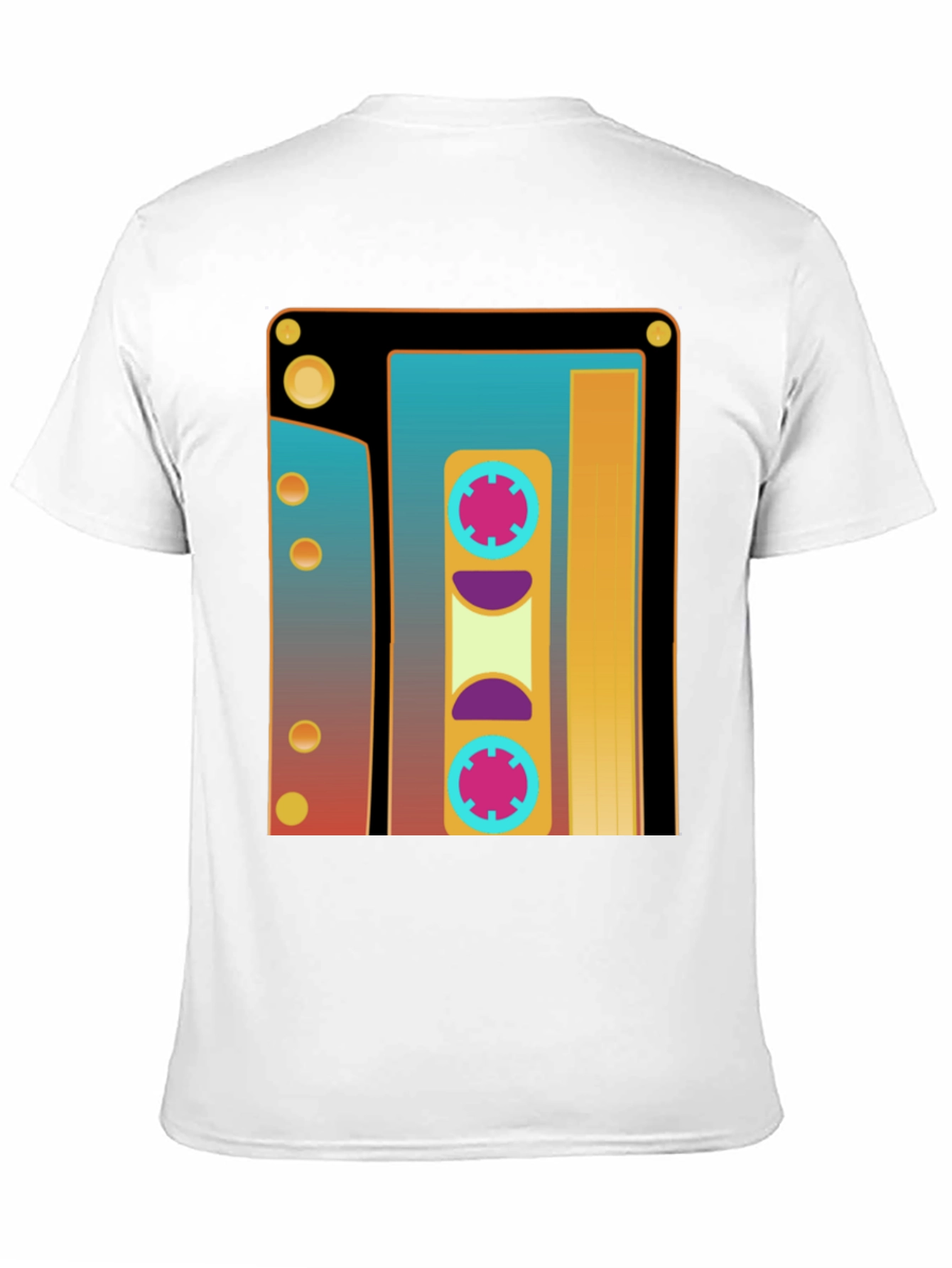 Black Retro Cassette Tape Graphic T-Shirt - Vintage Style view 11