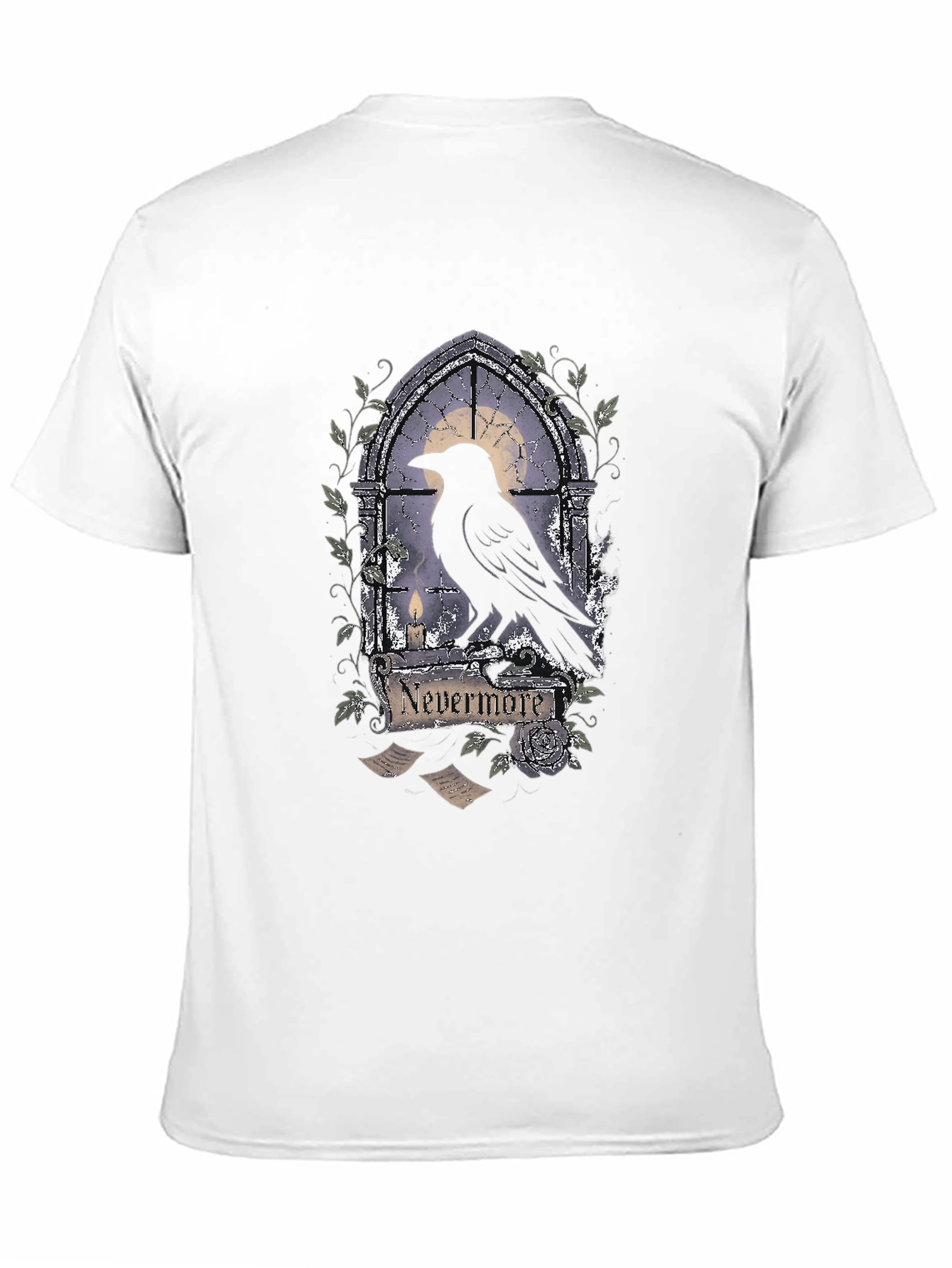 Black Nevermore Raven Gothic T-Shirt view 11