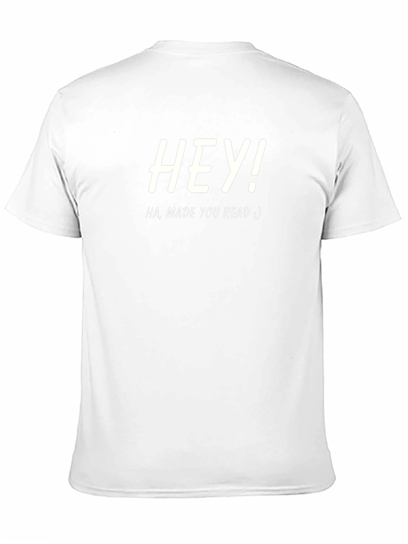 Black Hey! Made You Read Funny Graphic Tee view 11