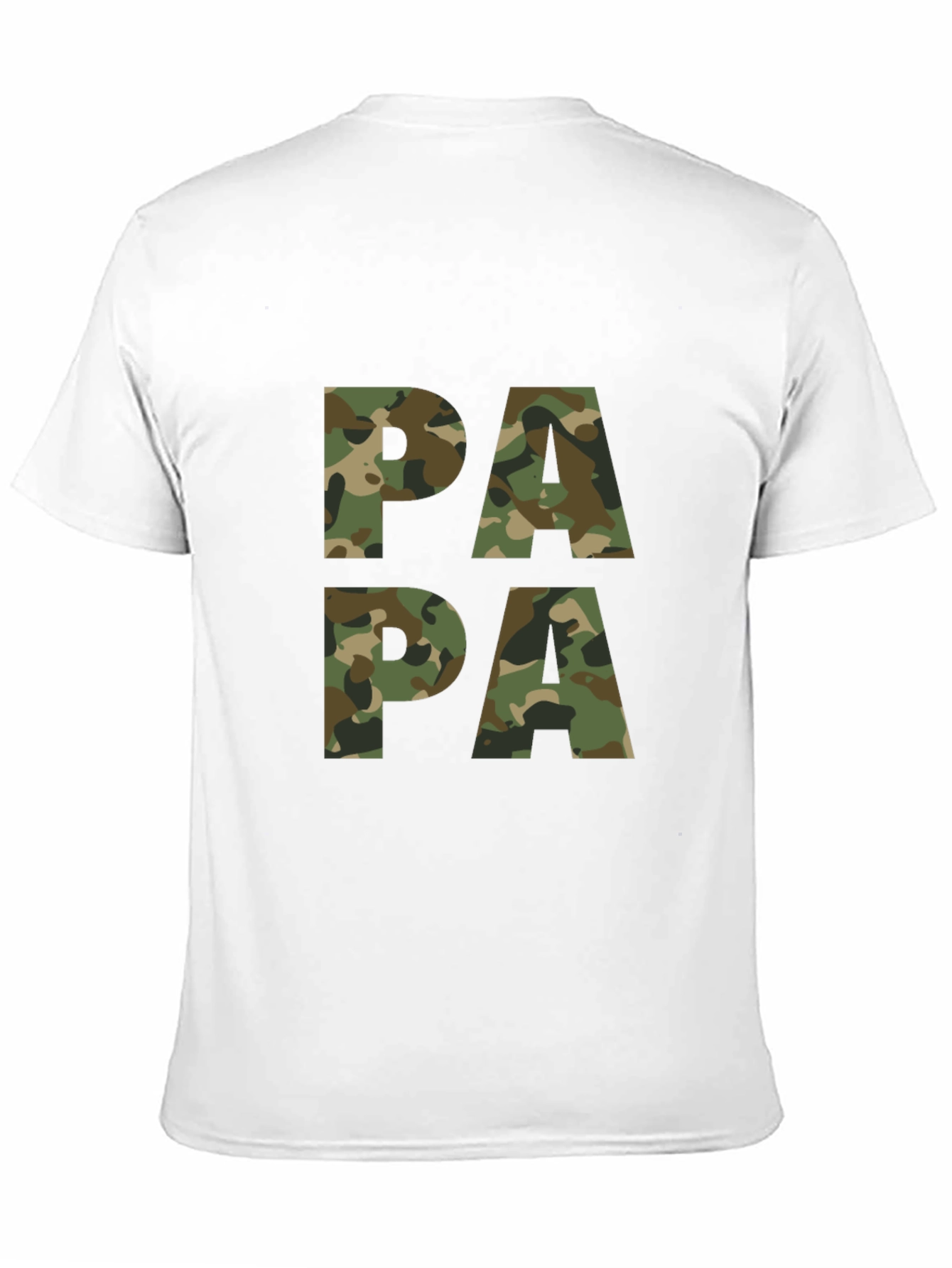 Black Camo Papa T-Shirt - Military Father's Day Tee view 11