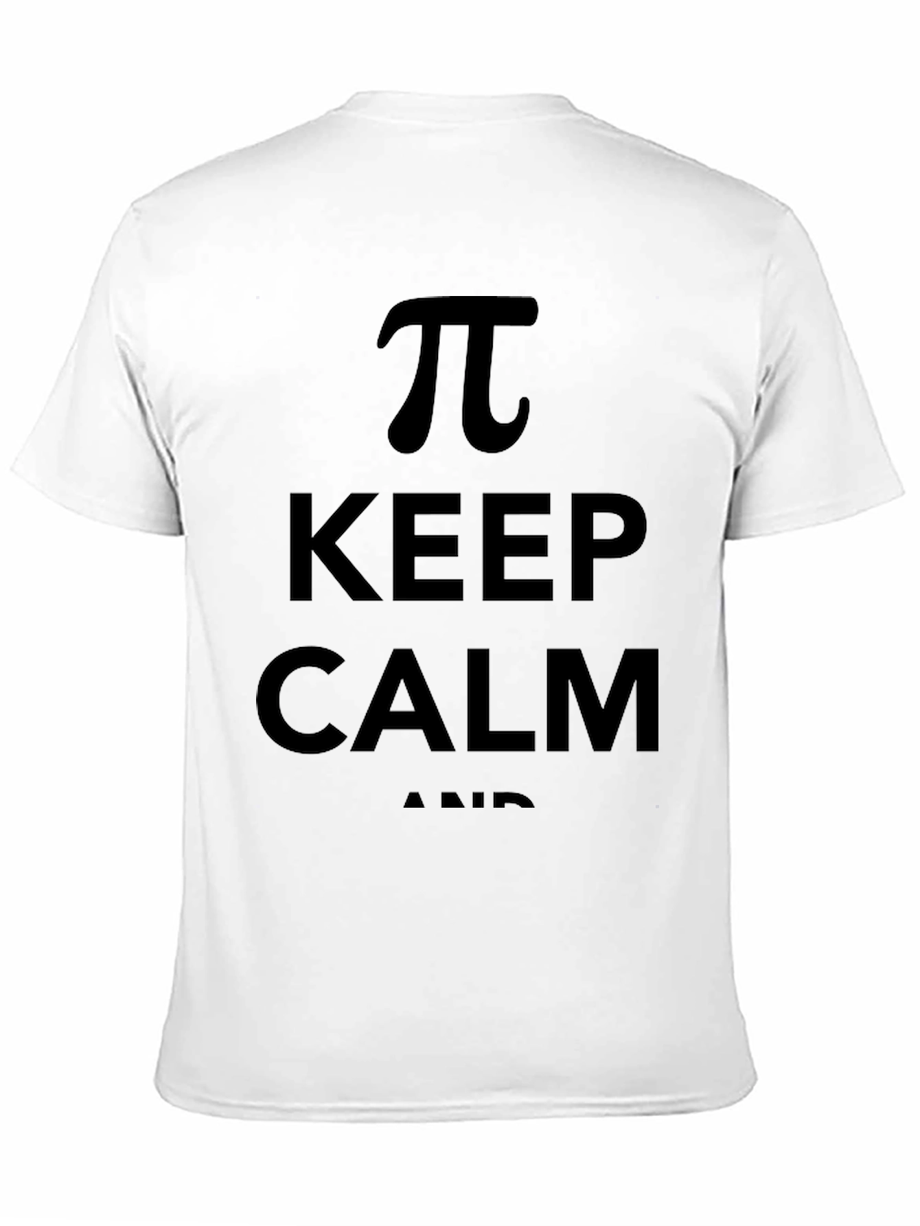 Black Keep Calm and Pi Funny Math T-Shirt view 11
