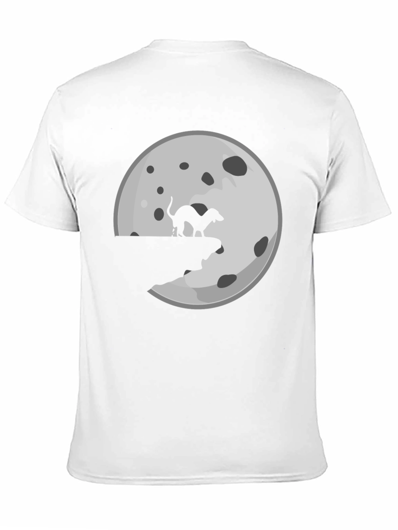 Black Dog Mooning T-Shirt - Novelty Graphic Tee view 11