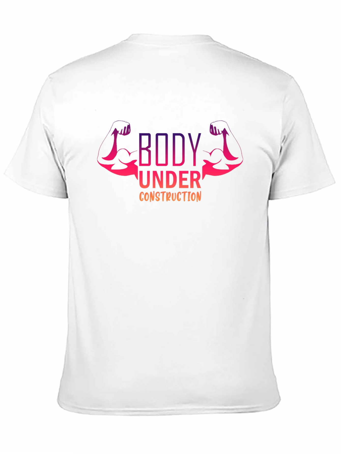 Black Body Under Construction Men's Black T-Shirt view 11