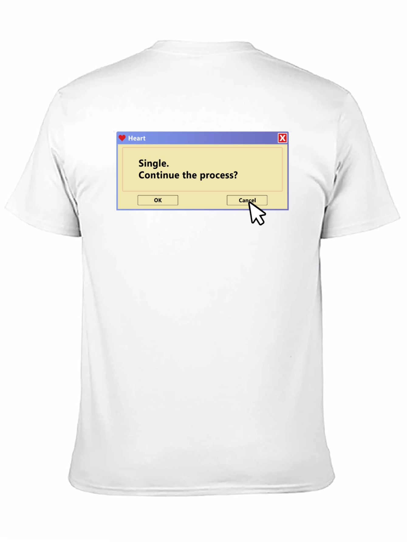 Black Single Process T-Shirt - Funny Computer Pop-Up Tee view 11