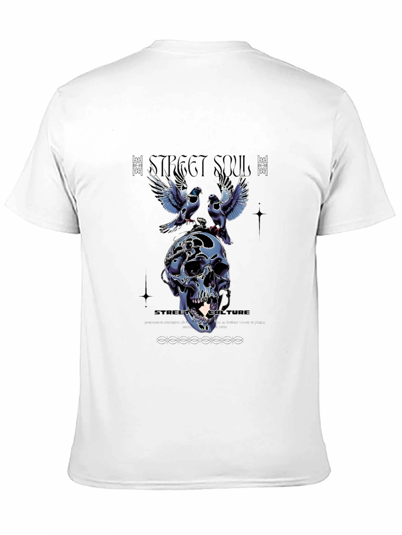 Black Street Souls Graphic Tee - Skull & Birds view 11